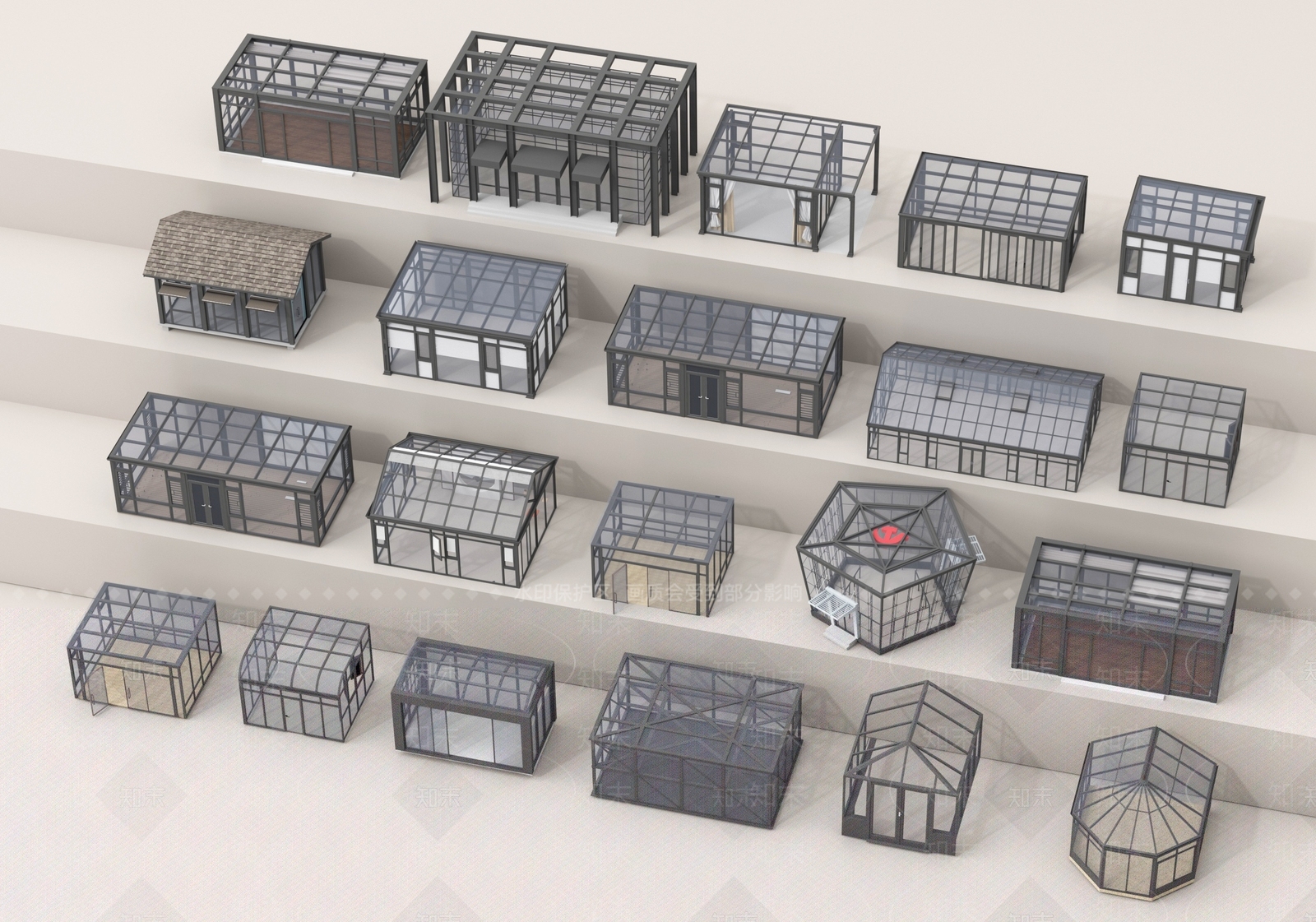 现代小公建SU模型下载【ID:1191375859】