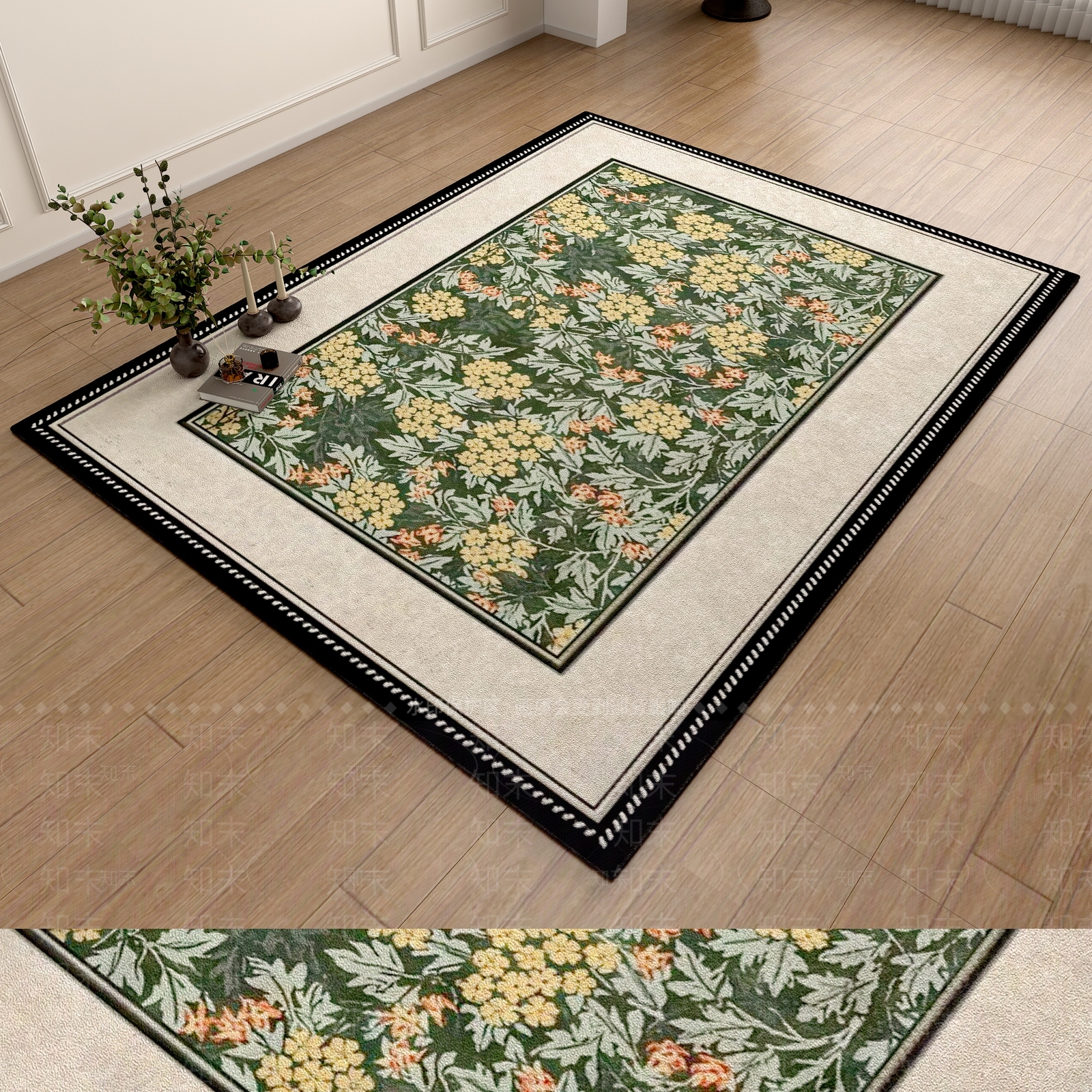 复古中古地毯3D模型下载【ID:1191376135】