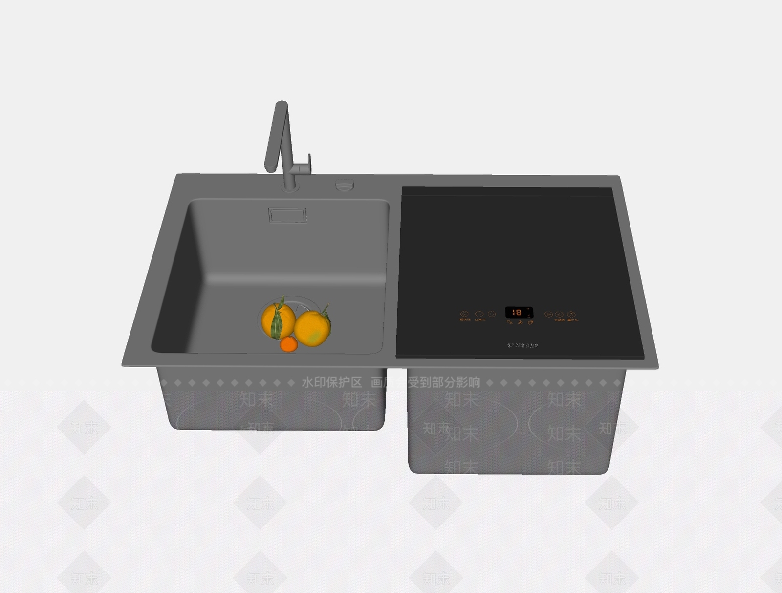 厨房用品组合SU模型下载【ID:1191377437】