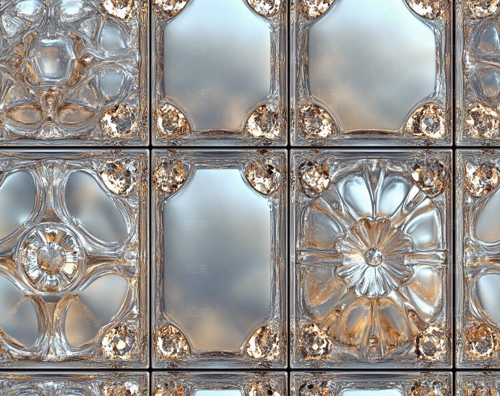 美式轻奢玻璃砖贴图下载【ID:1191378166】