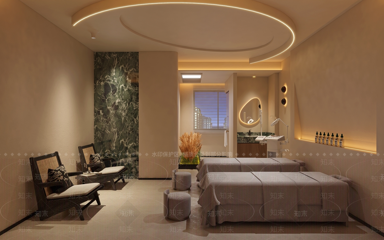 中古奶油美容院3D模型下载【ID:1191378369】