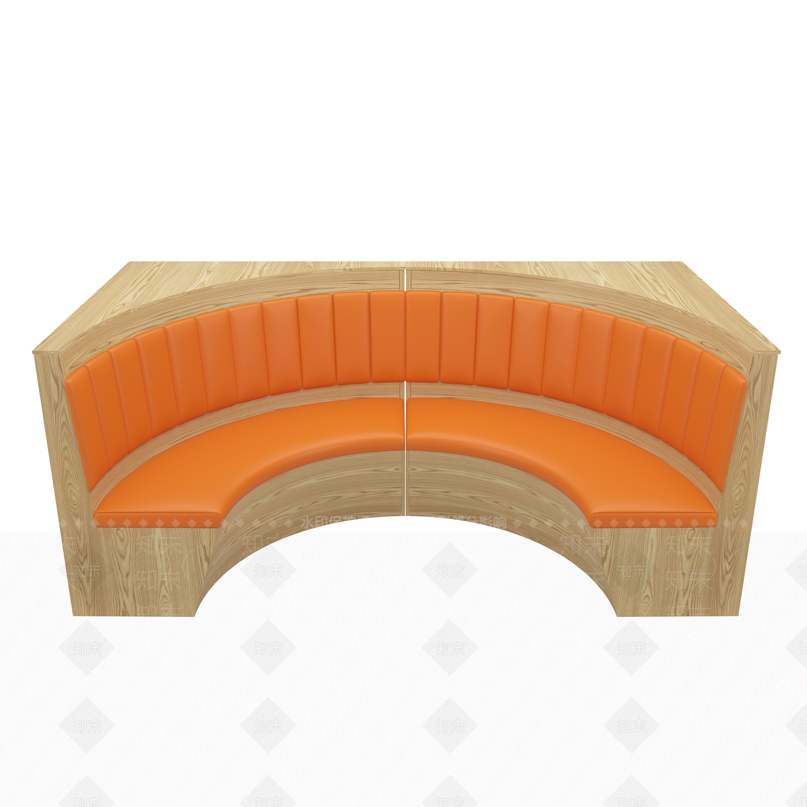现代卡座沙发3D模型下载【ID:1191383397】