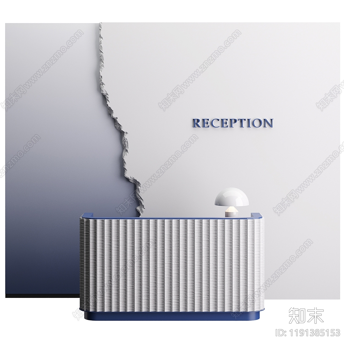 现代前台SU模型下载【ID:1191385153】