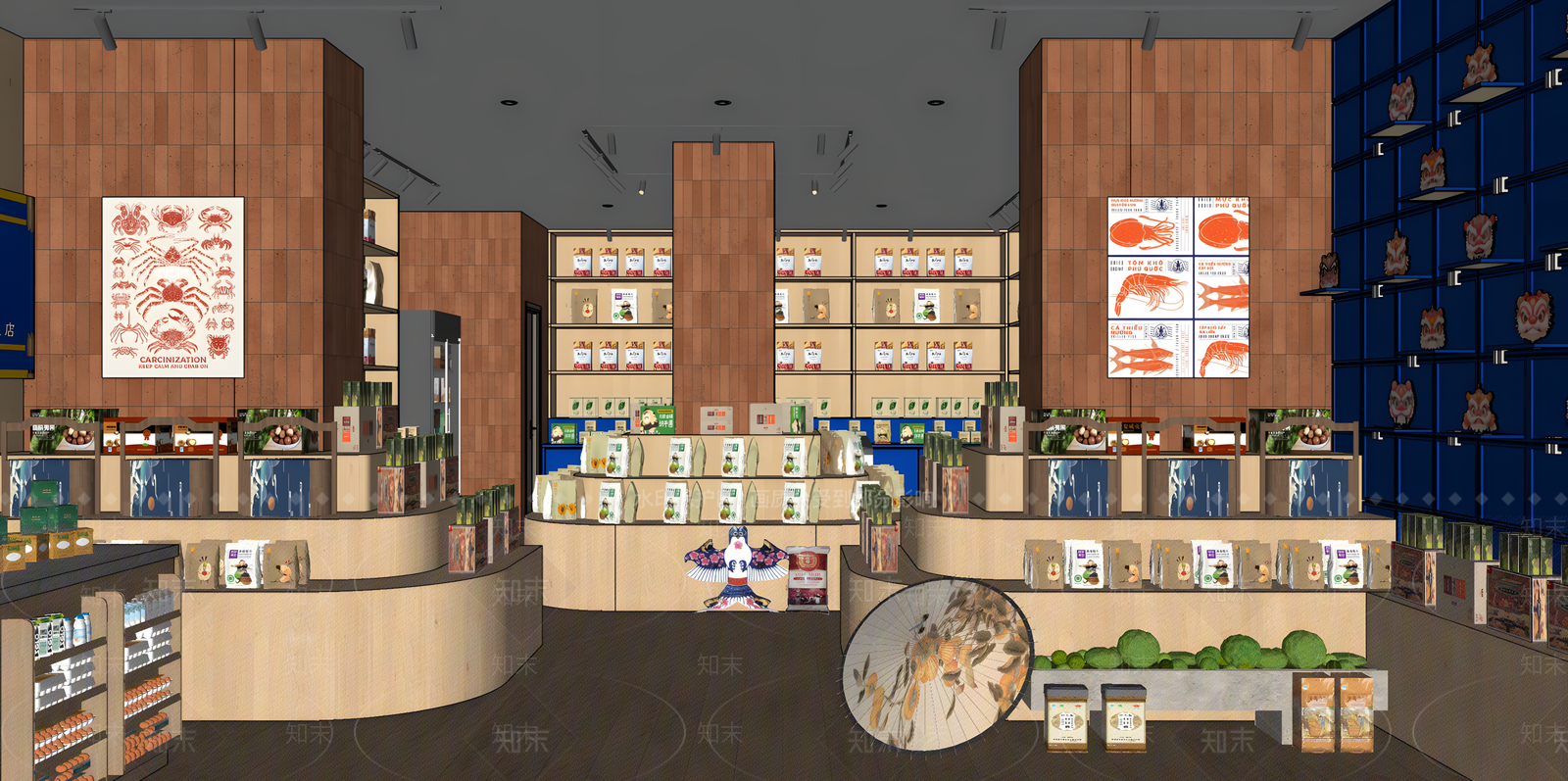 现代其他店铺SU模型下载【ID:1191387975】