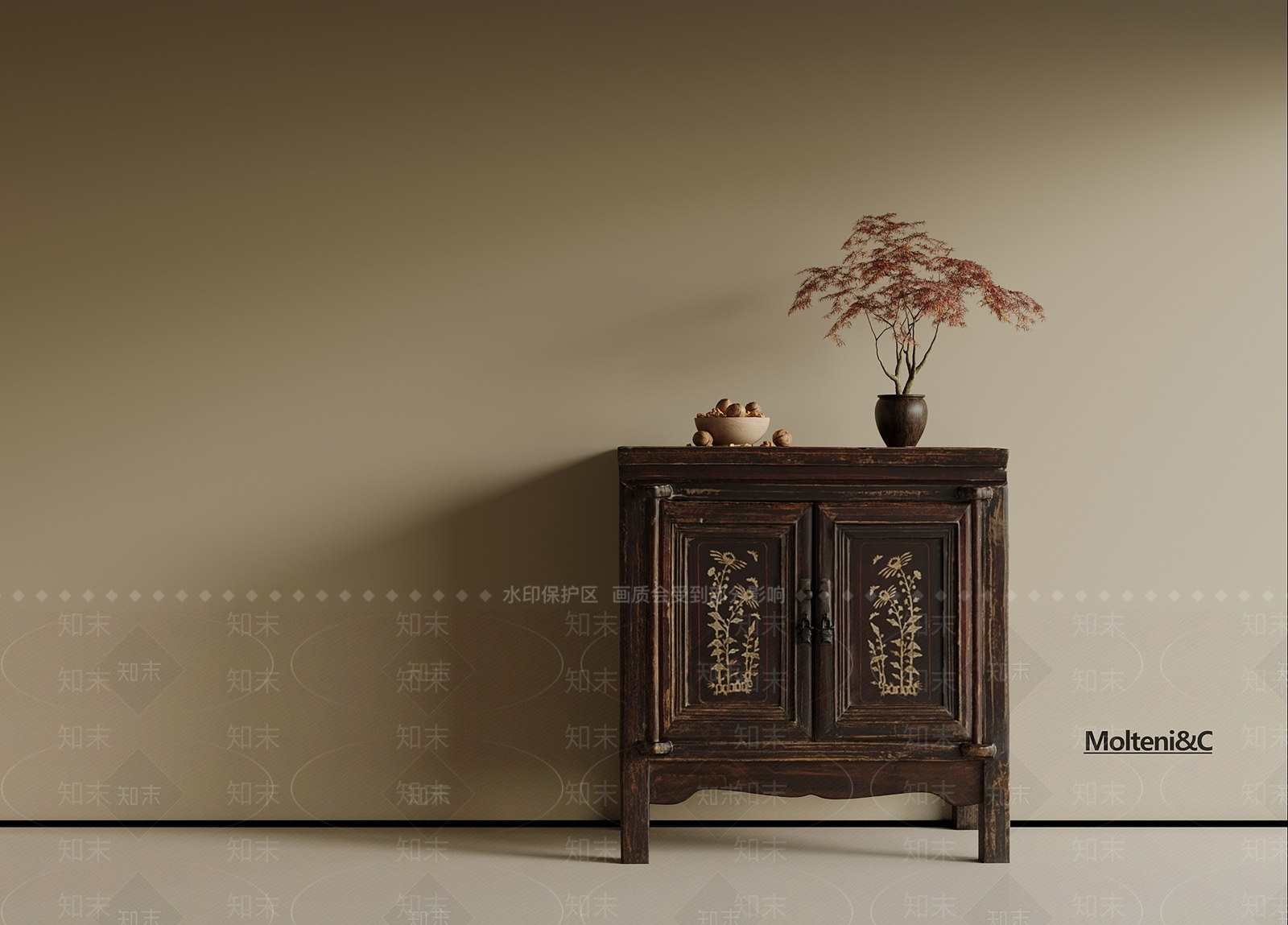 中式储物柜SU模型下载【ID:1191388855】