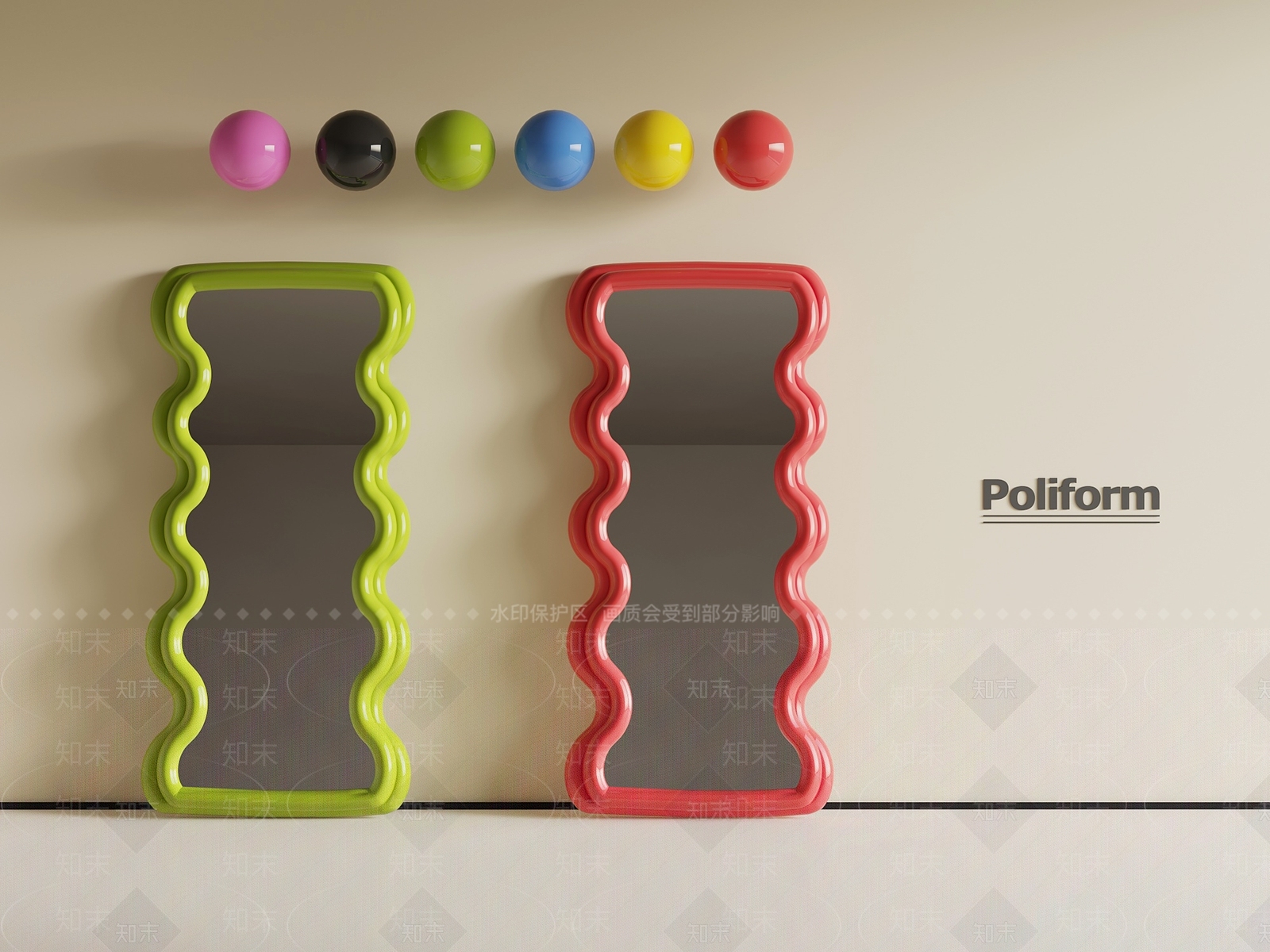 现代镜子SU模型下载【ID:1191391433】