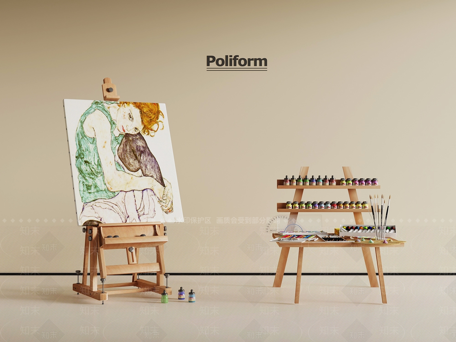 画具SU模型下载【ID:1191392488】