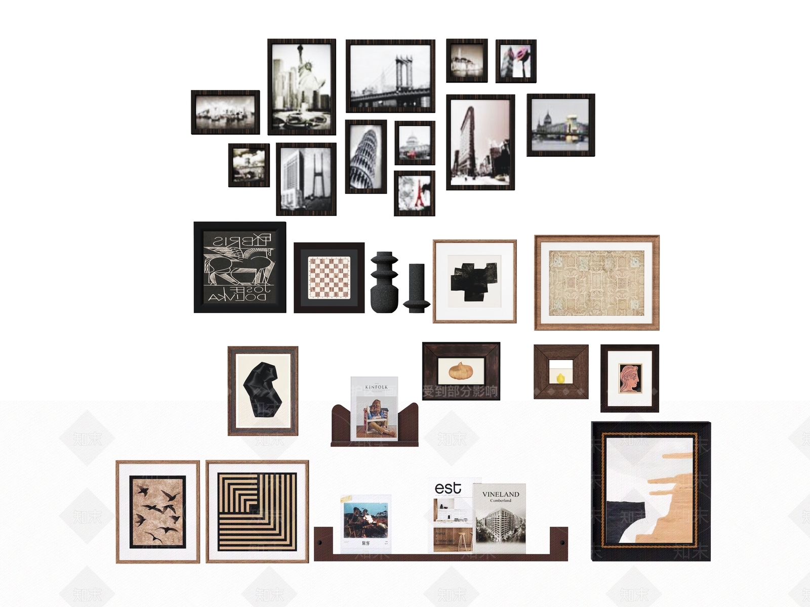 新中式现代相框SU模型下载【ID:1191397420】