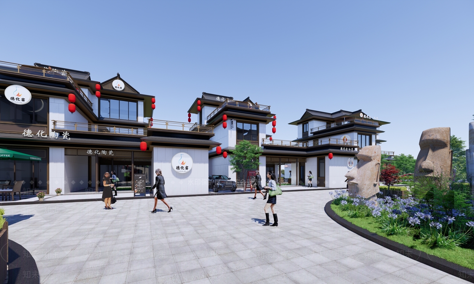 新中式别墅SU模型下载【ID:1191396537】