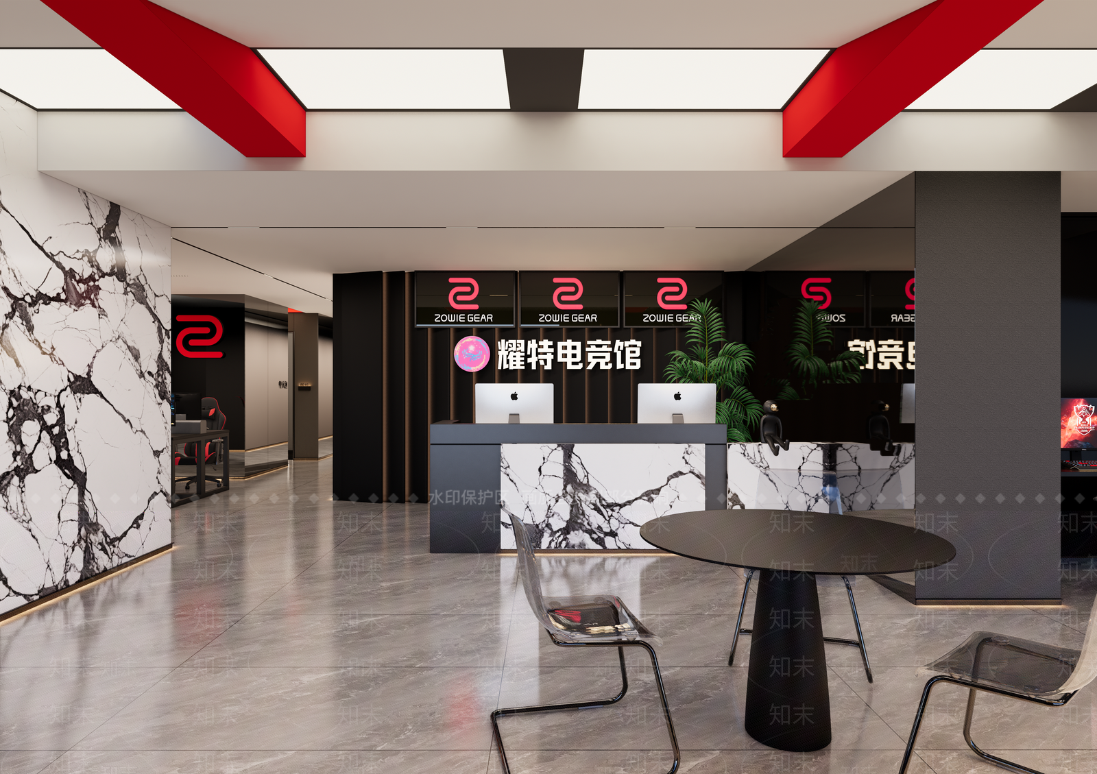 现代网吧SU模型下载【ID:1191397679】