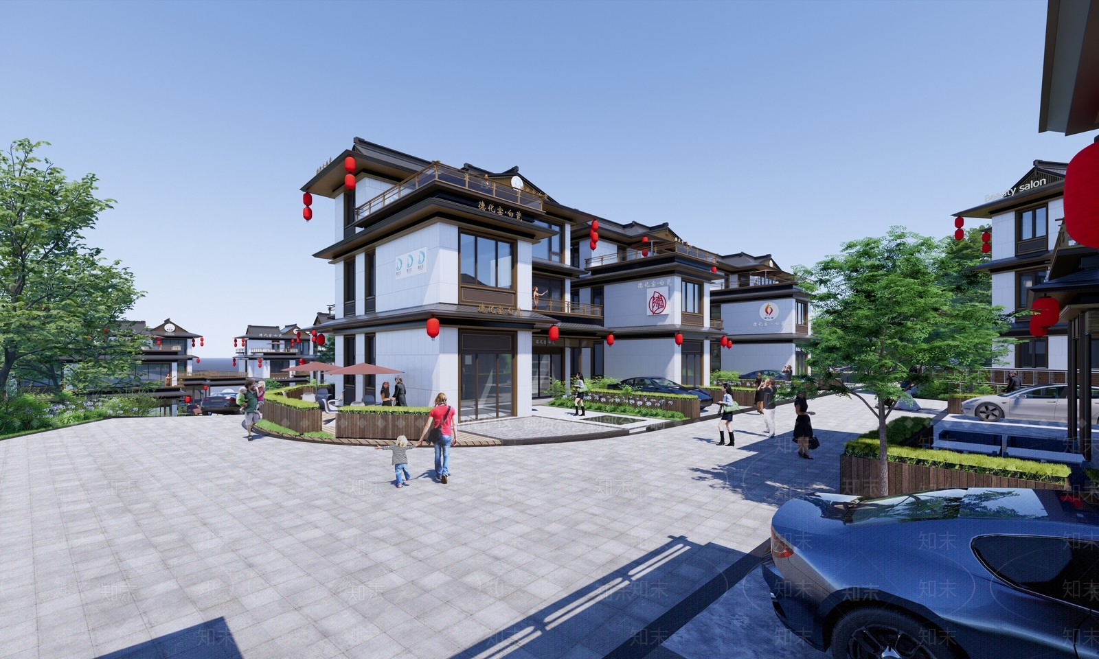 新中式别墅SU模型下载【ID:1191398980】
