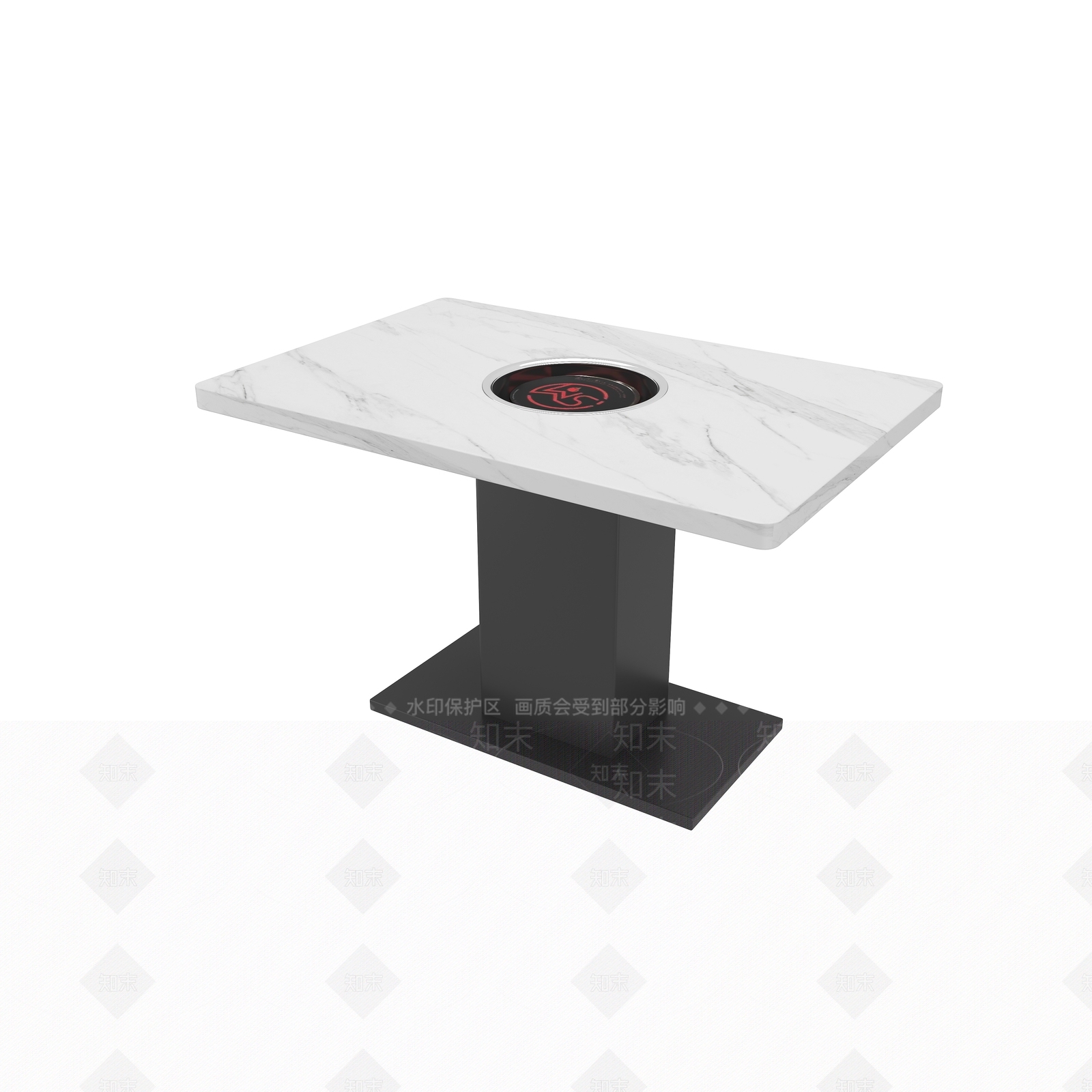 现代餐桌3D模型下载【ID:1191399173】