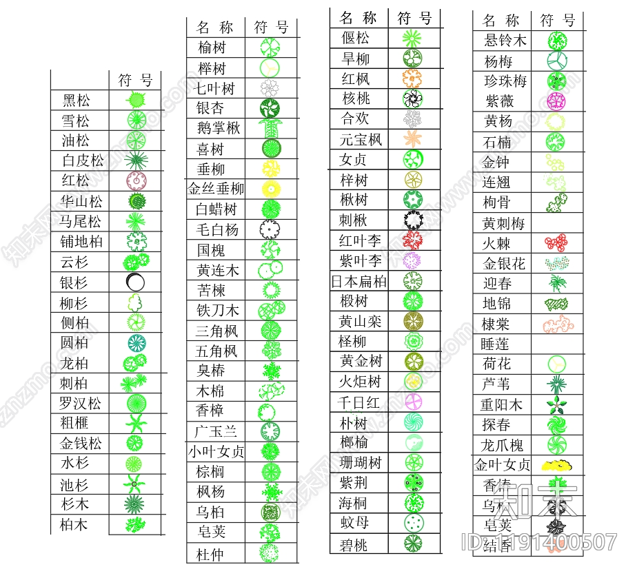 现代图例施工图下载【ID:1191400507】