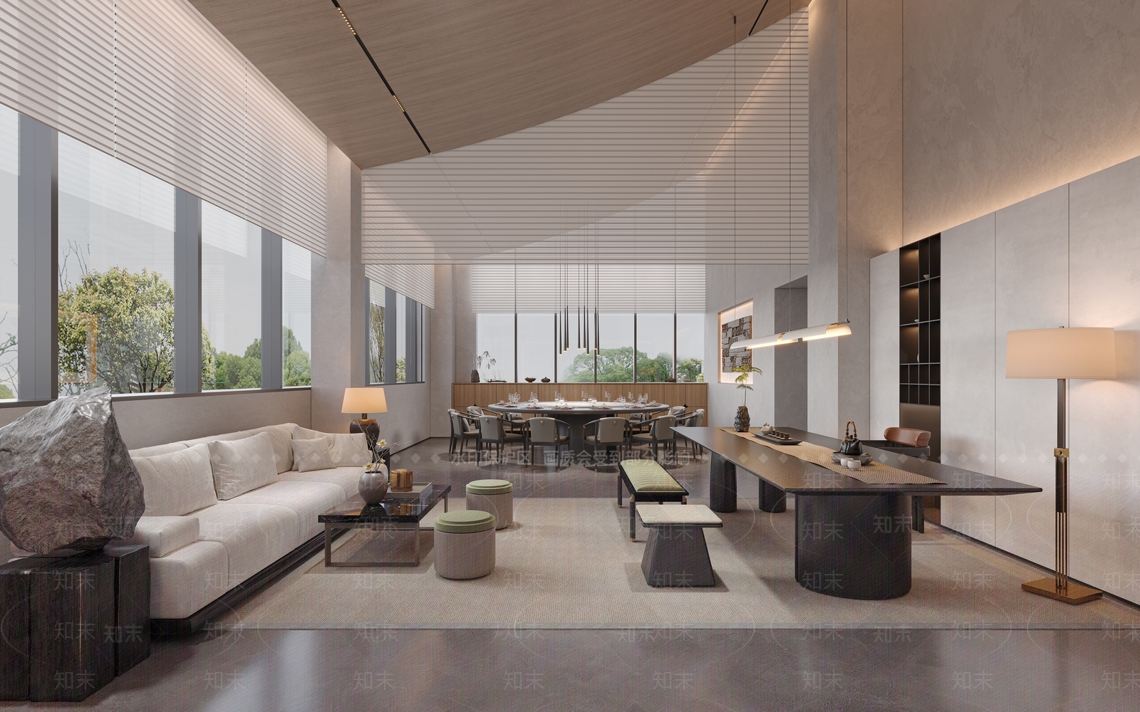 新中式包厢3D模型下载【ID:1191404019】