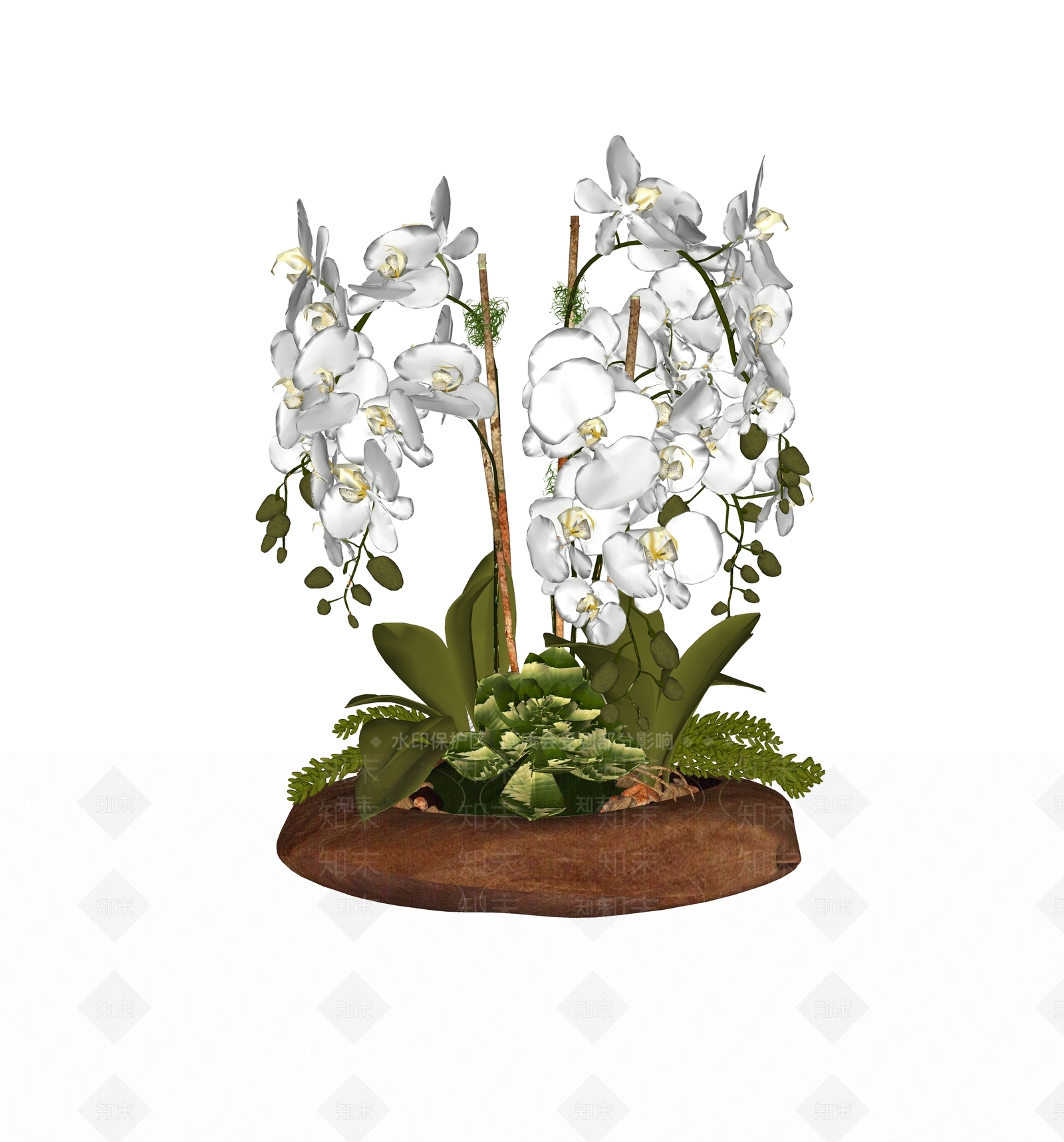 现代简约花艺SU模型下载【ID:1191409665】