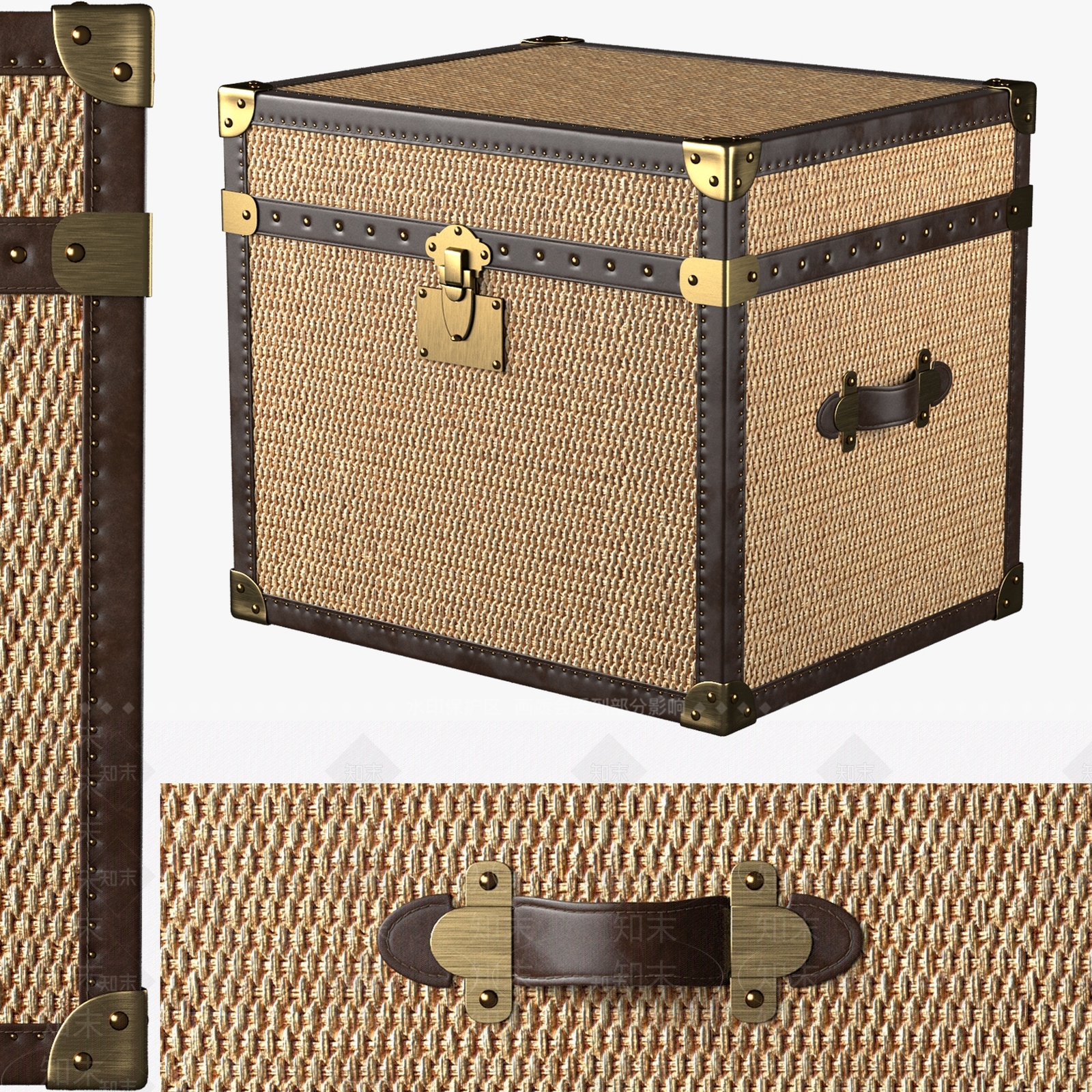 行李箱3D模型下载【ID:1191410481】