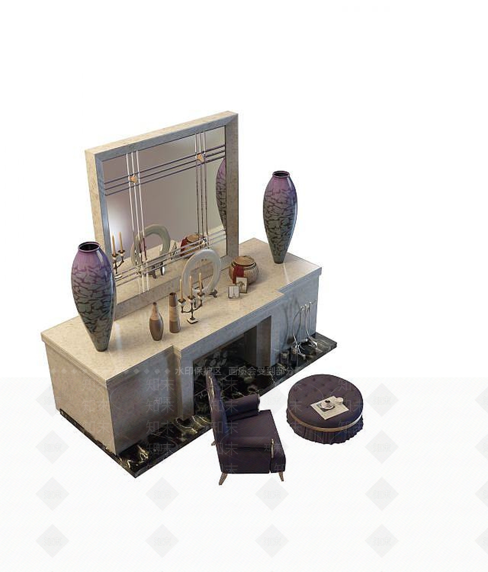 现代壁炉3D模型下载【ID:1191417643】