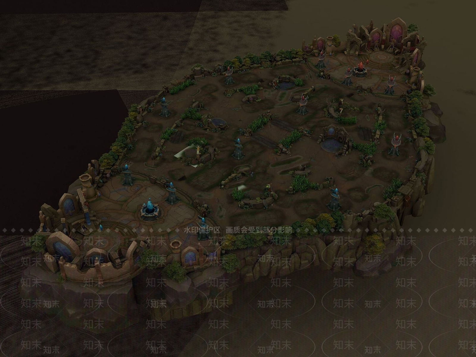 现代英雄联盟游戏场景3D模型下载【ID:1191560680】