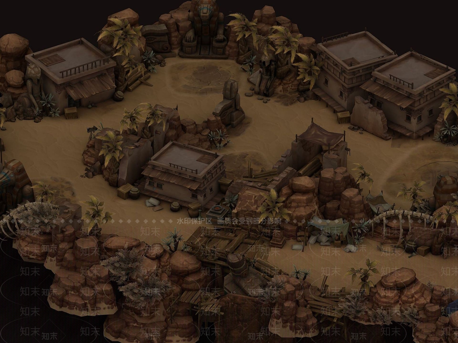 现代英雄联盟游戏场景3D模型下载【ID:1191560410】