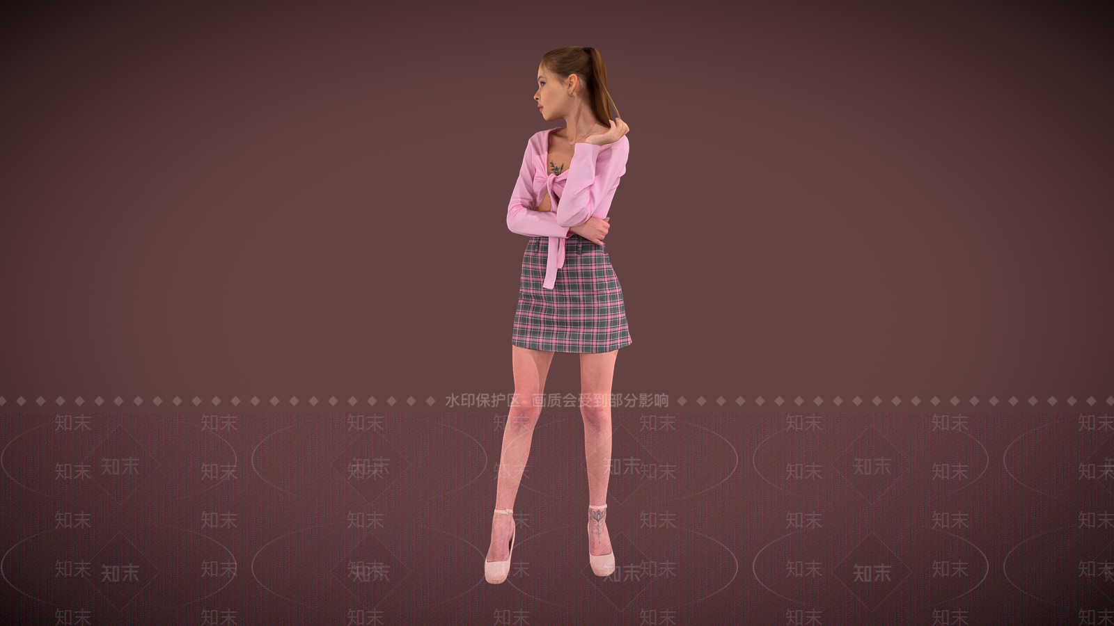 女人3D模型下载【ID:1191420002】