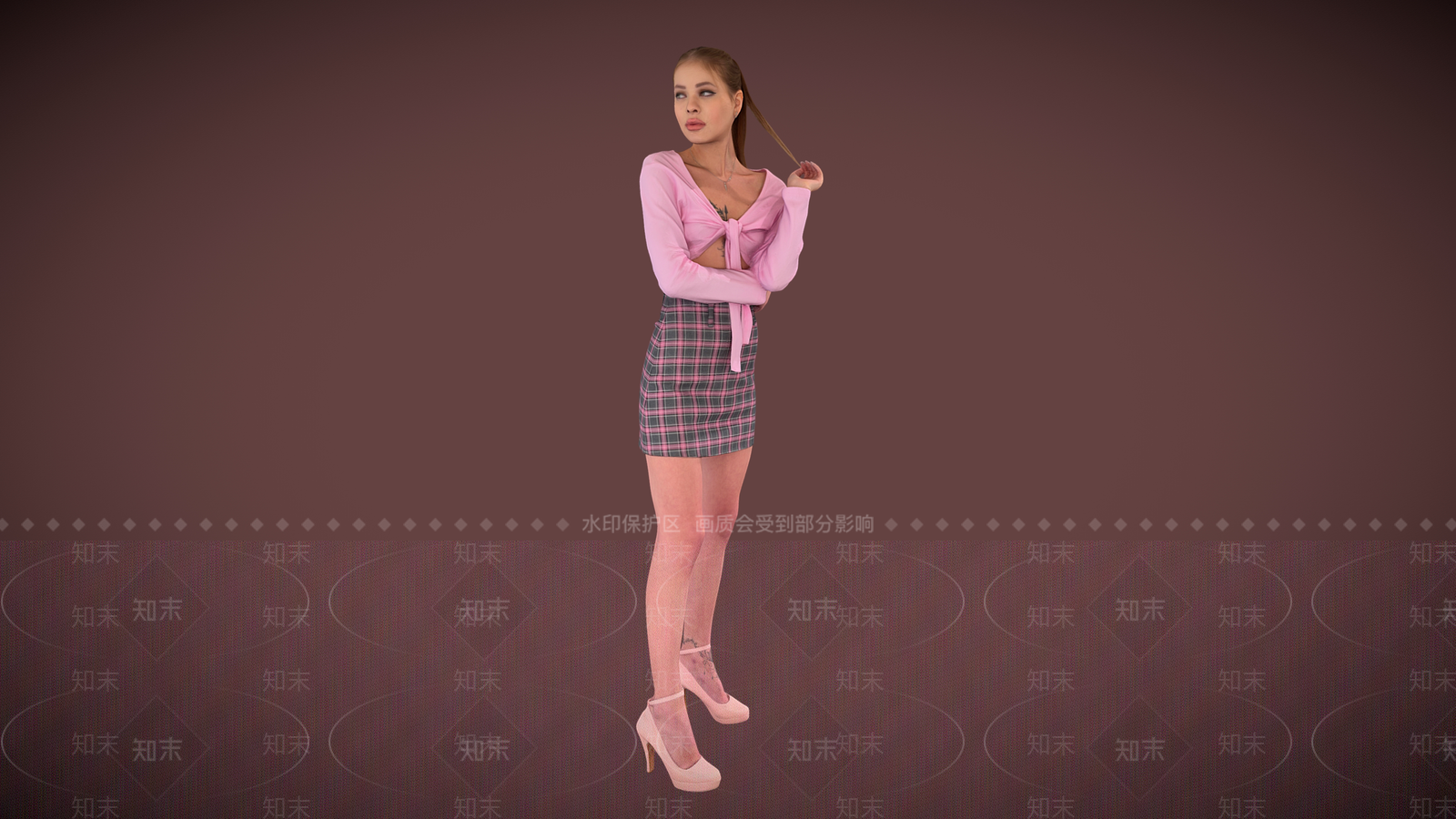 女人3D模型下载【ID:1191420002】