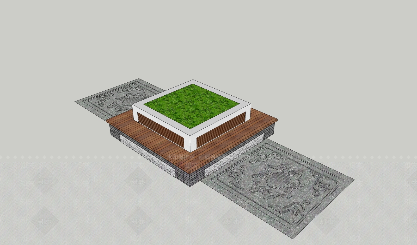 现代景观座椅SU模型下载【ID:1191420097】