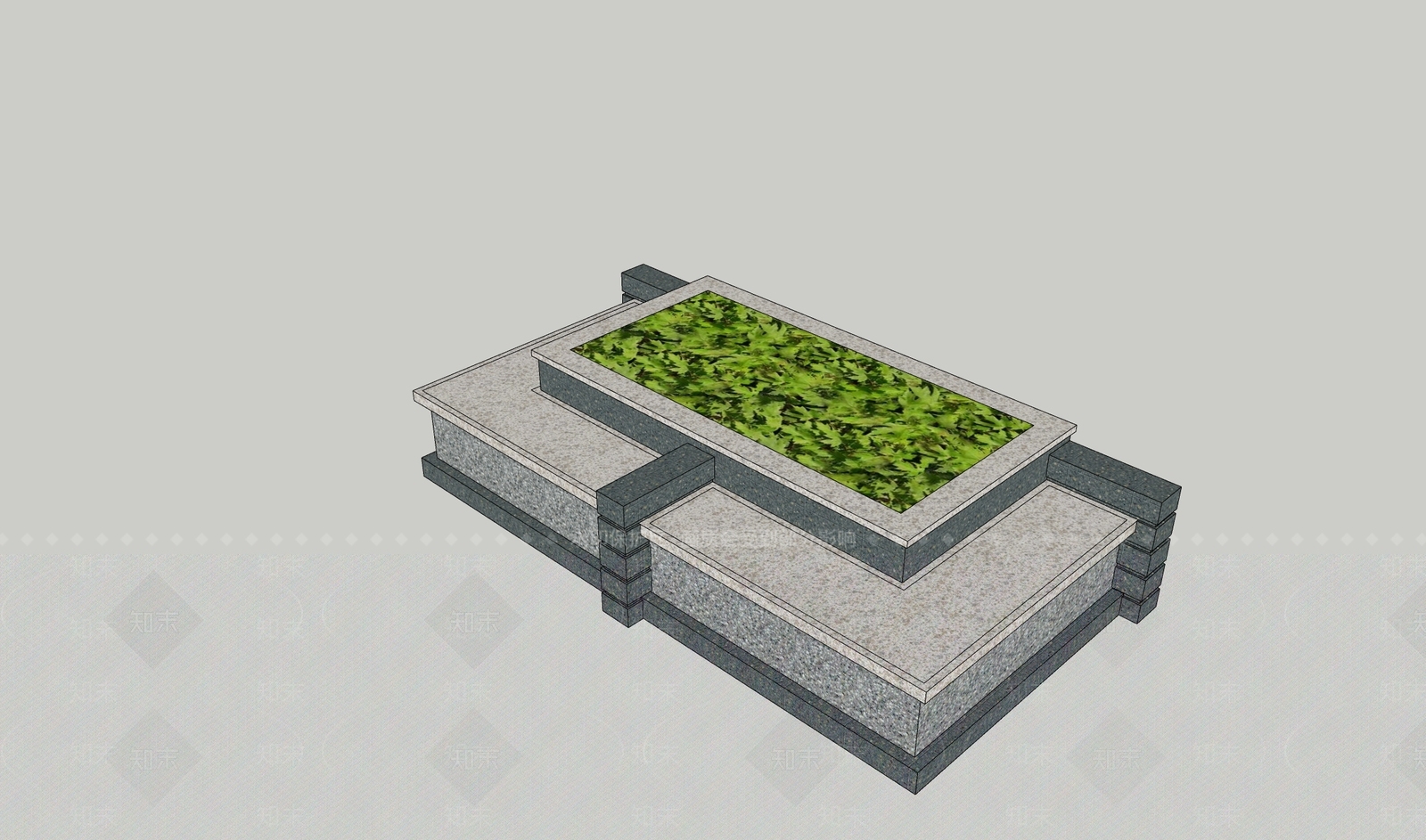 现代景观座椅SU模型下载【ID:1191420313】