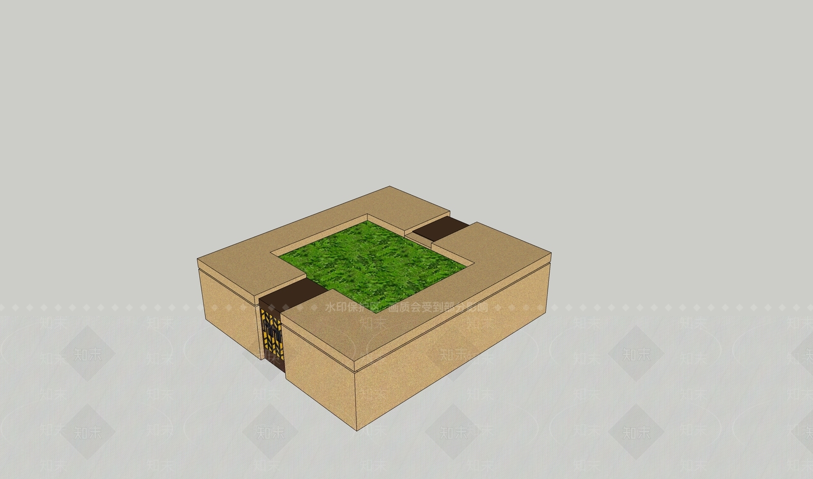 现代景观座椅SU模型下载【ID:1191421852】