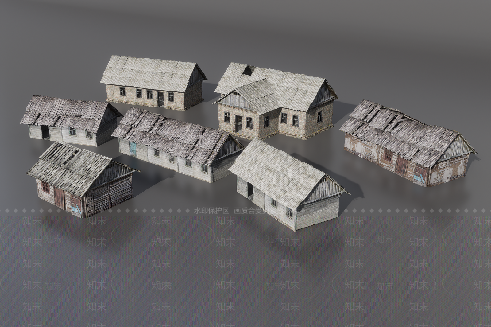 中式古建3D模型下载【ID:1191427183】