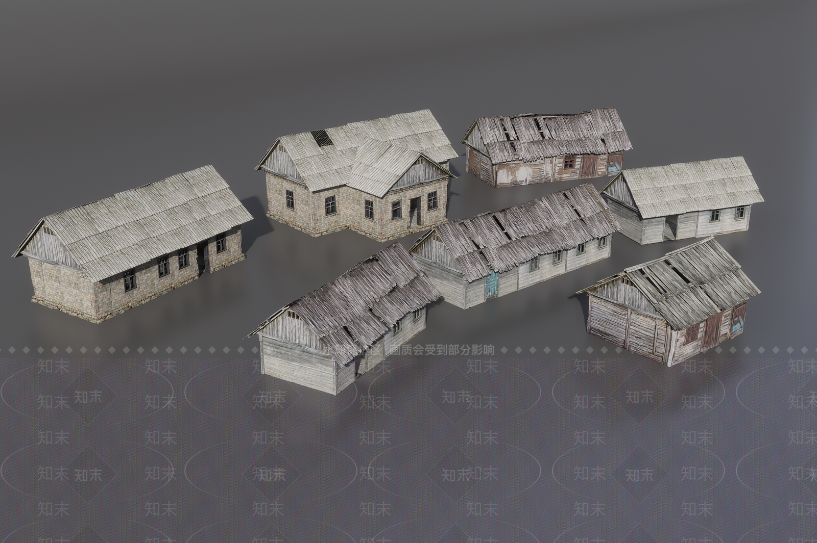 中式古建3D模型下载【ID:1191427183】