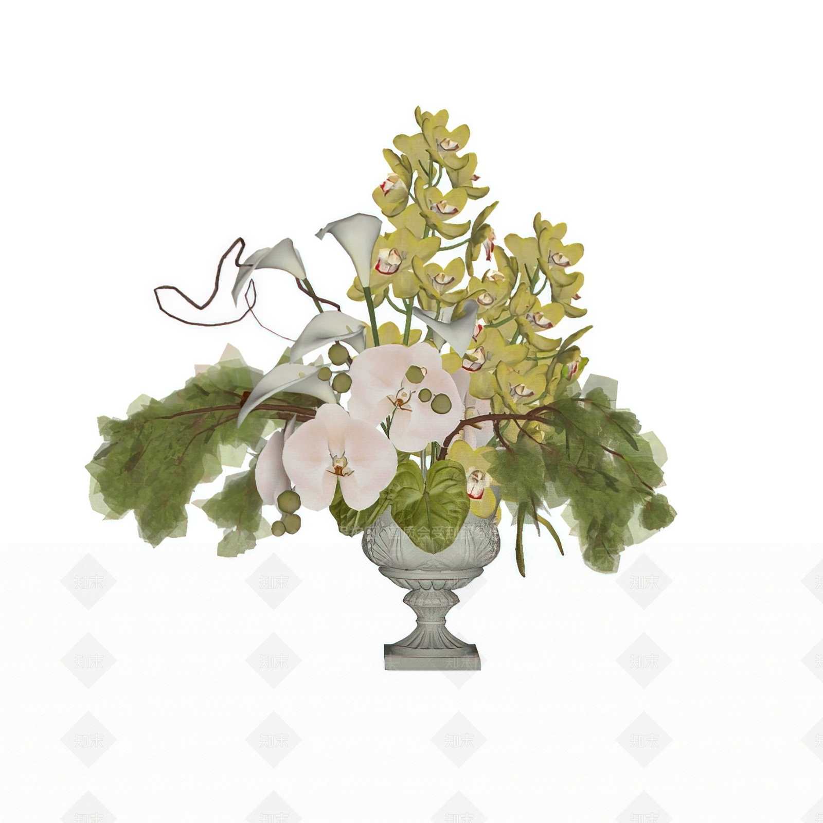 法式花艺SU模型下载【ID:1191429224】
