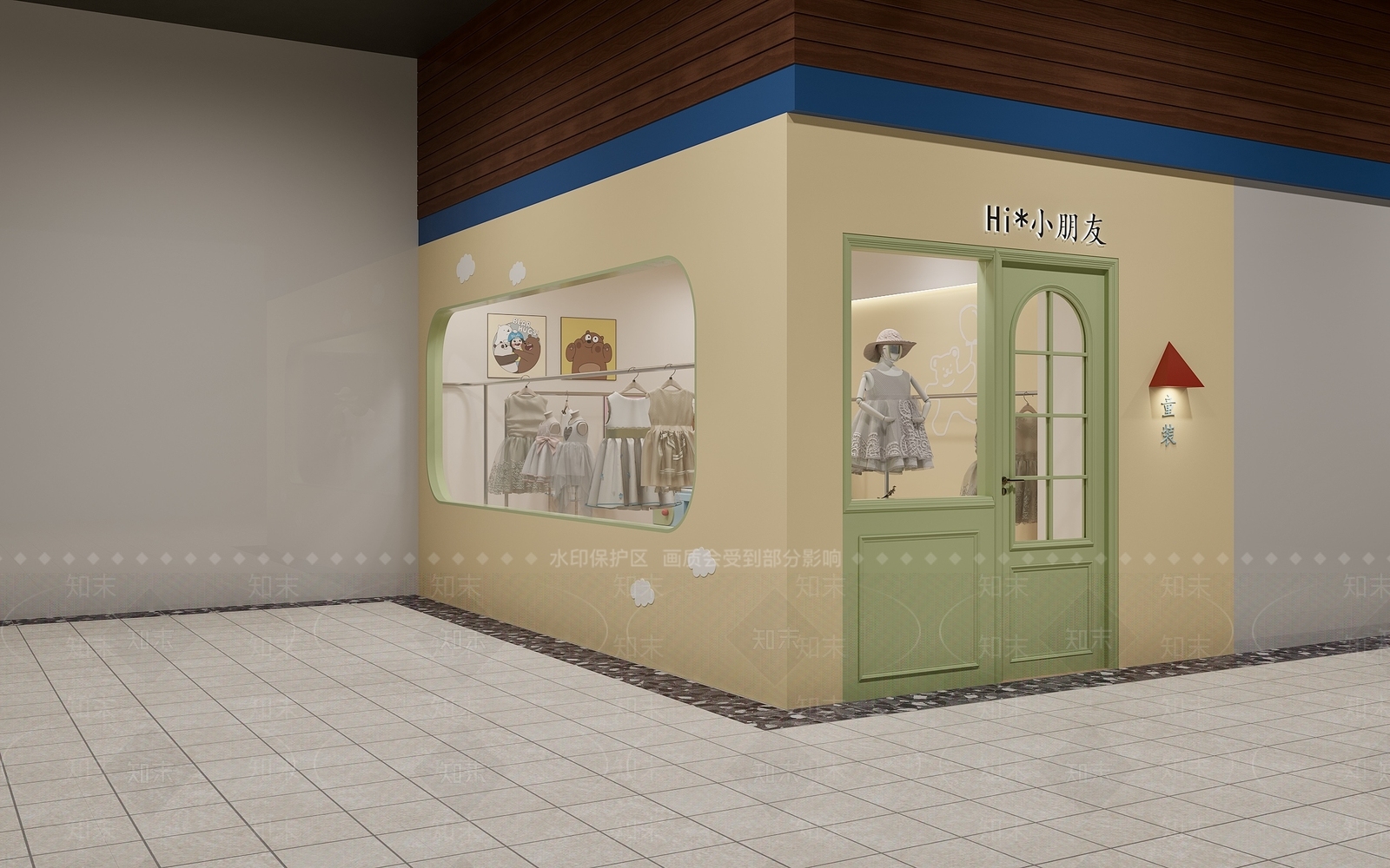 现代北欧服装店3D模型下载【ID:1191431190】