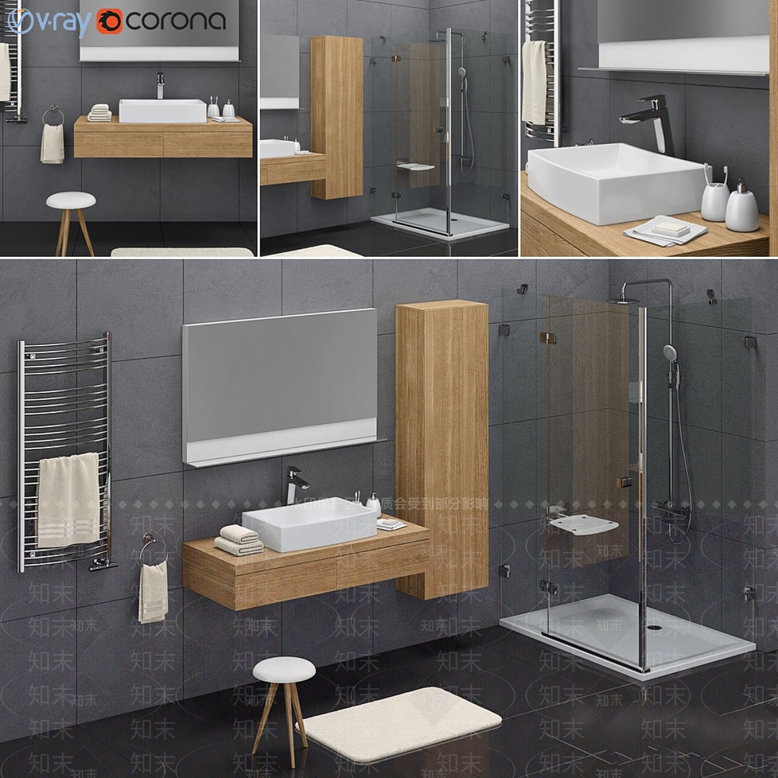 洗手台3D模型下载【ID:1191436690】