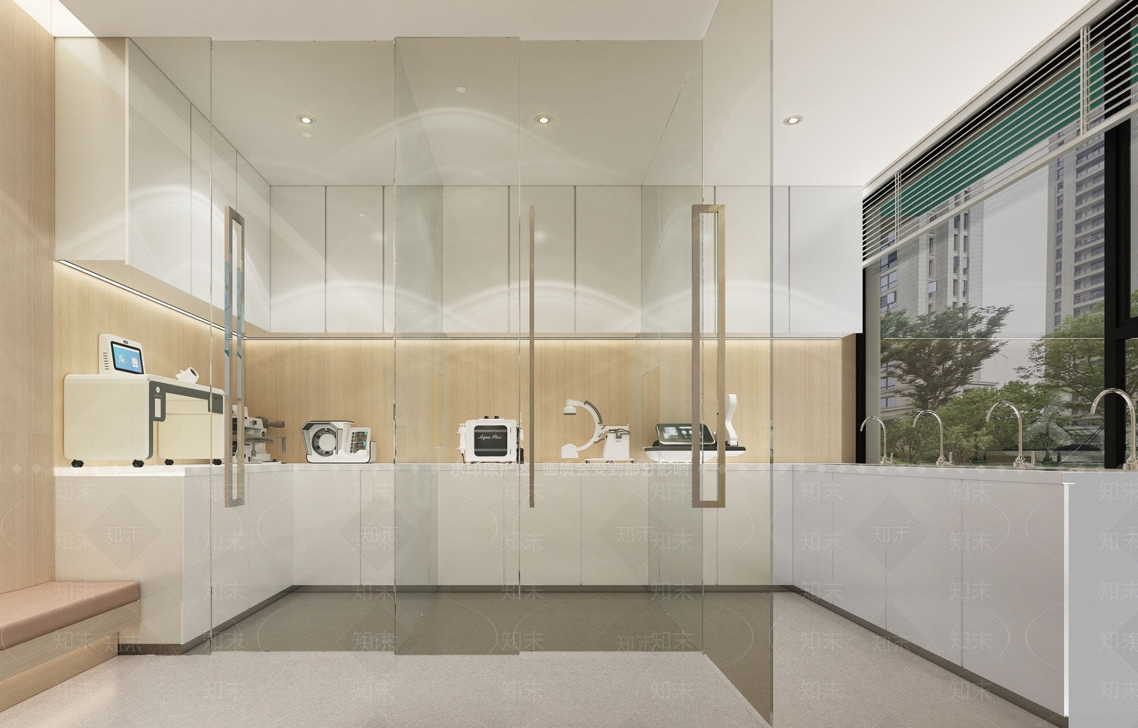 现代极简医院3D模型下载【ID:1191437398】