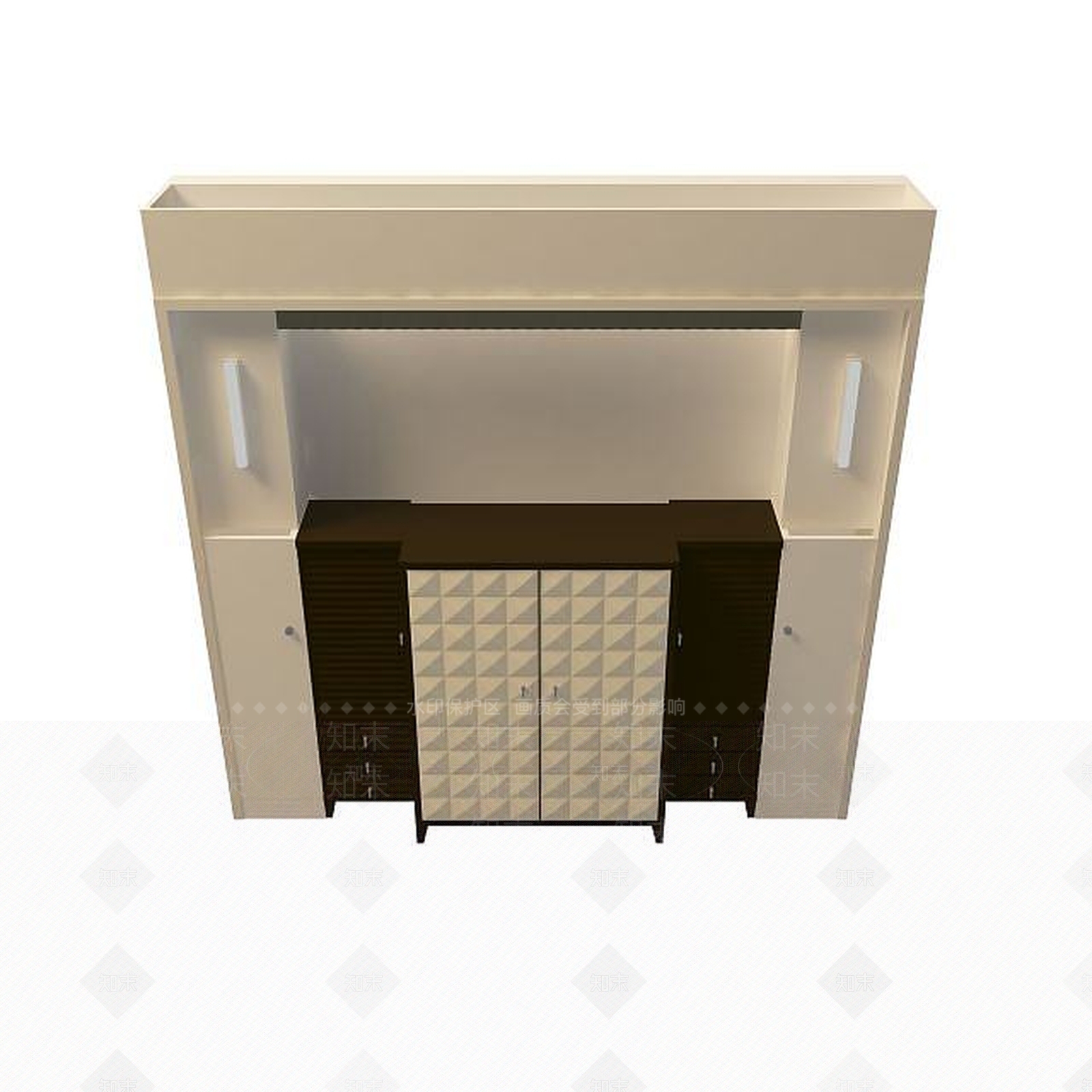 现代衣柜3D模型下载【ID:1199506329】