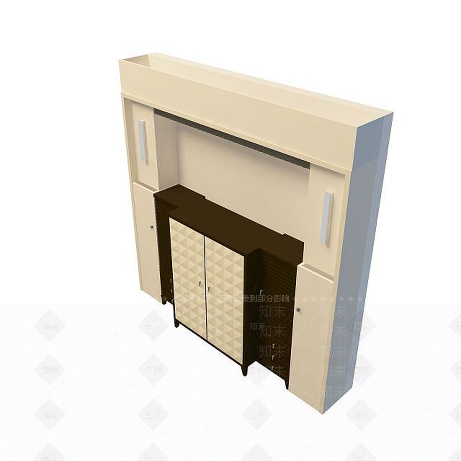 现代衣柜3D模型下载【ID:1199506329】