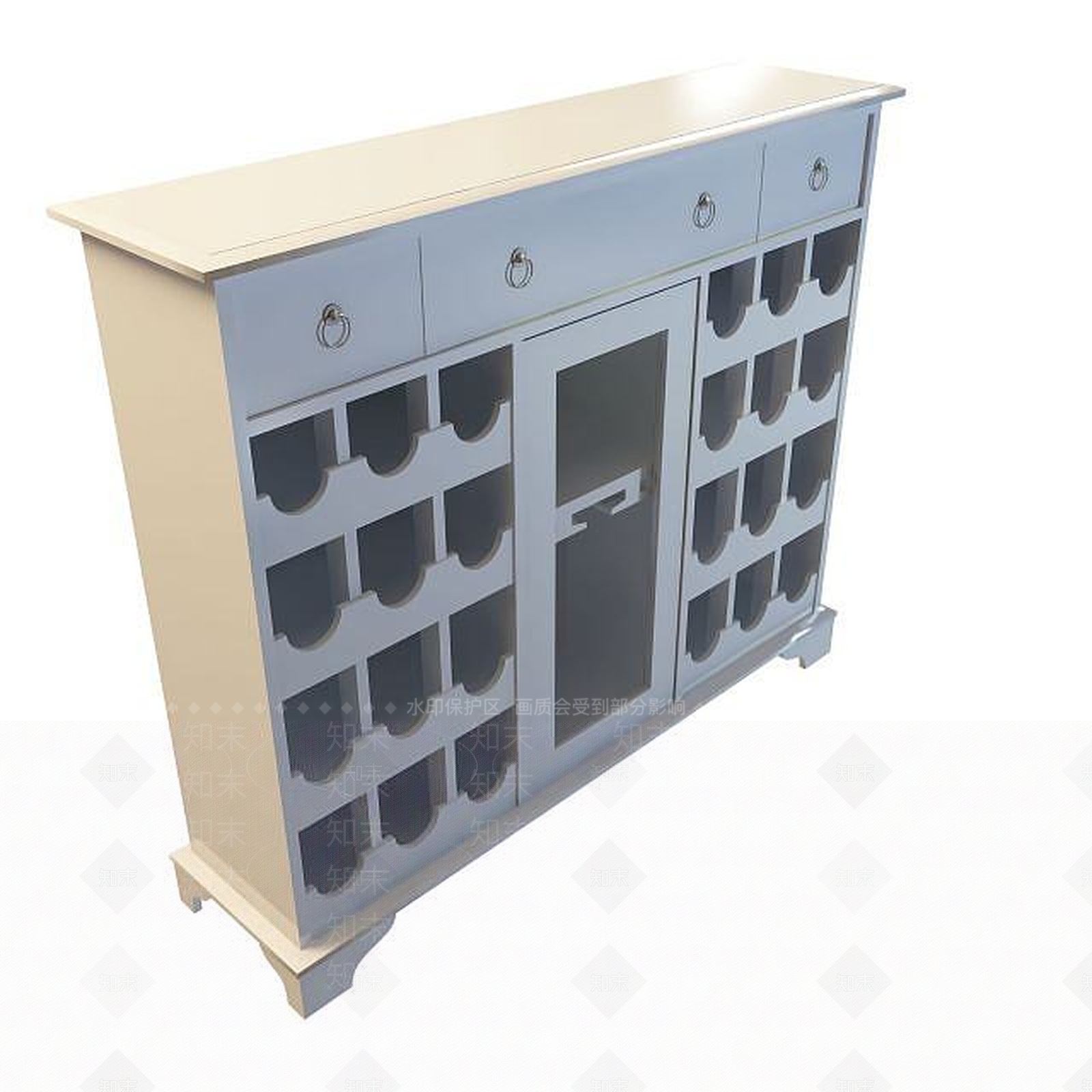 现代衣柜3D模型下载【ID:1199509172】
