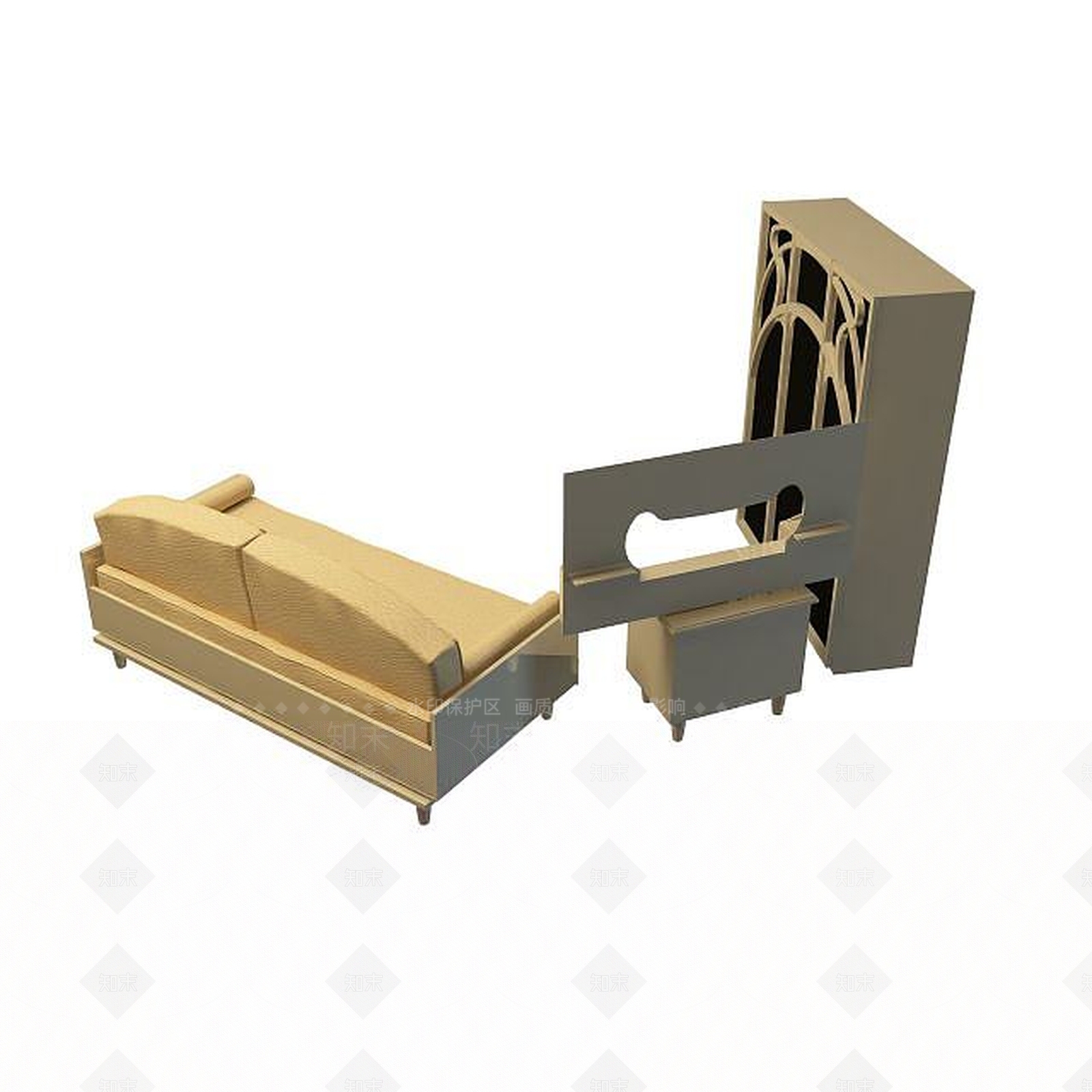 现代衣柜3D模型下载【ID:1191439040】