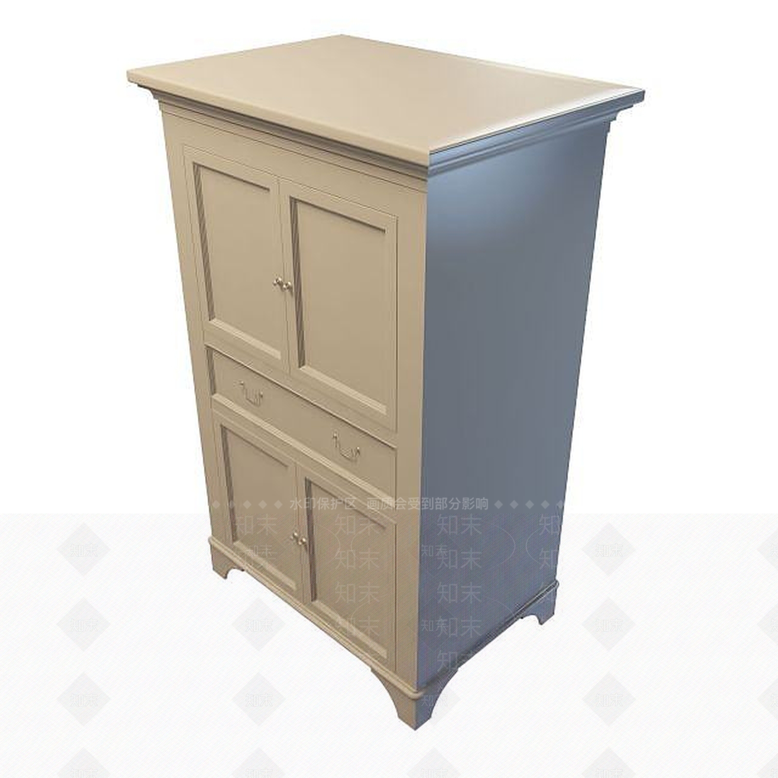 现代衣柜3D模型下载【ID:1199506198】
