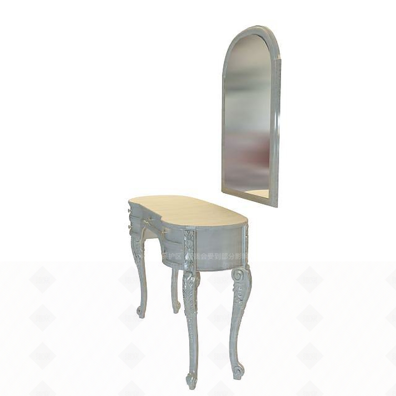 现代书桌3D模型下载【ID:1191439604】