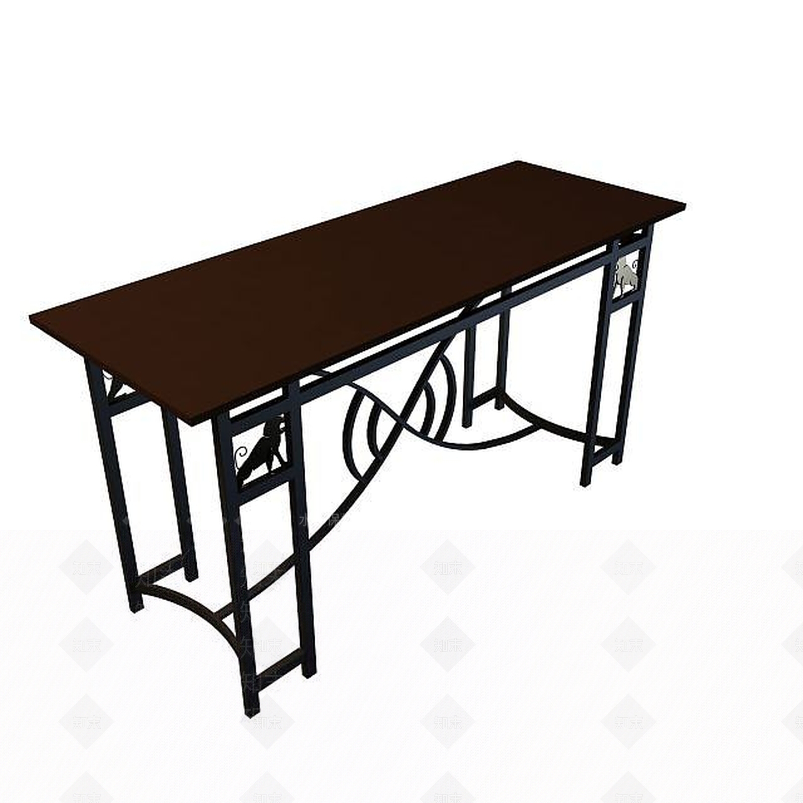现代书桌3D模型下载【ID:1199506017】