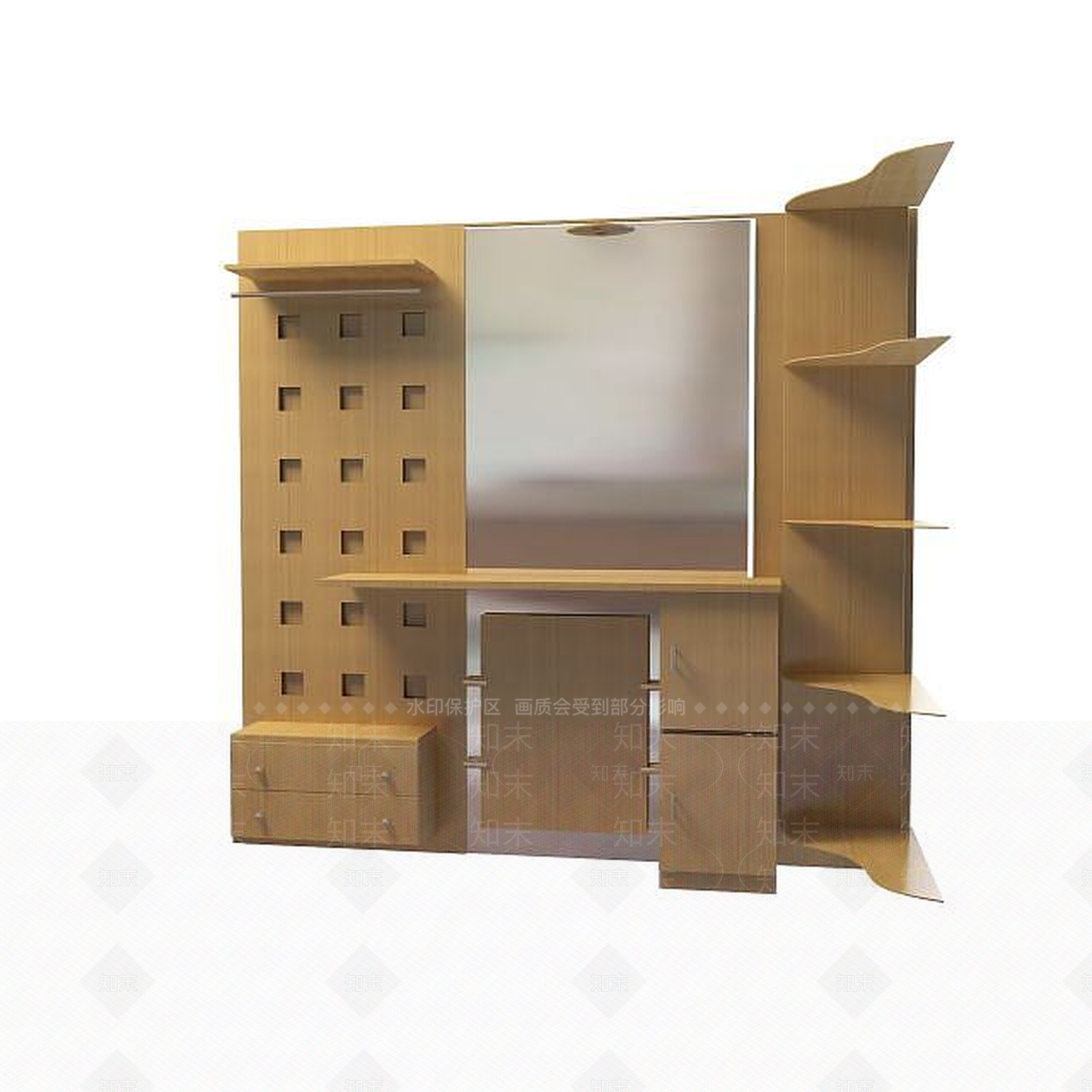 现代书桌3D模型下载【ID:1191442147】