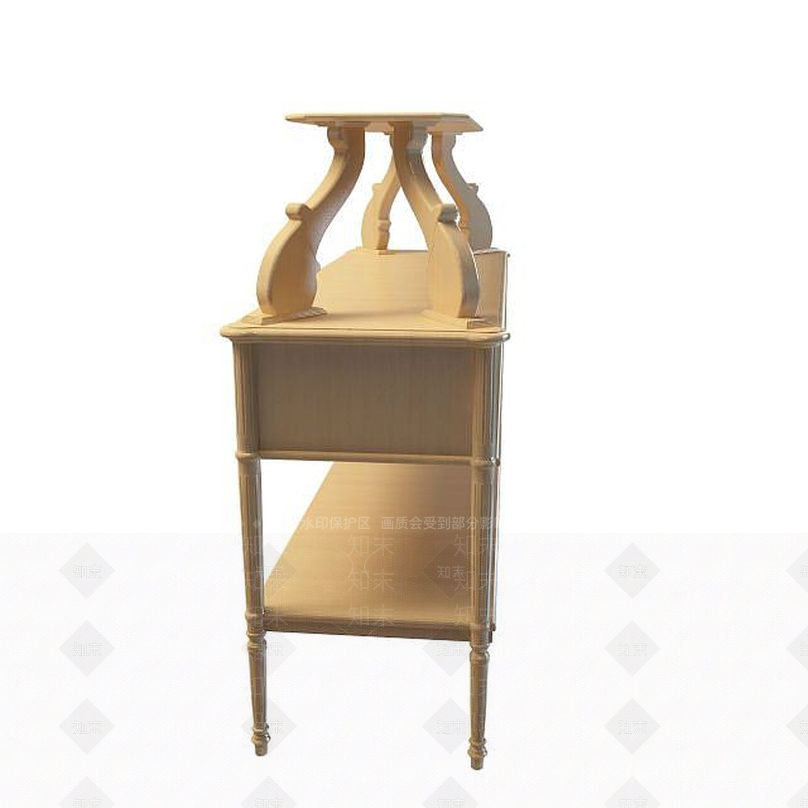 现代书桌3D模型下载【ID:1191442377】