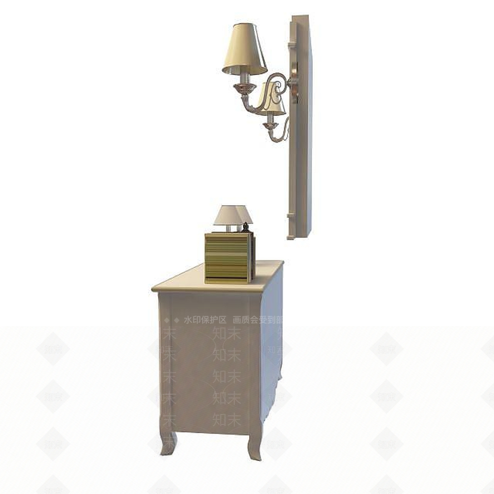 现代书桌3D模型下载【ID:1191442998】