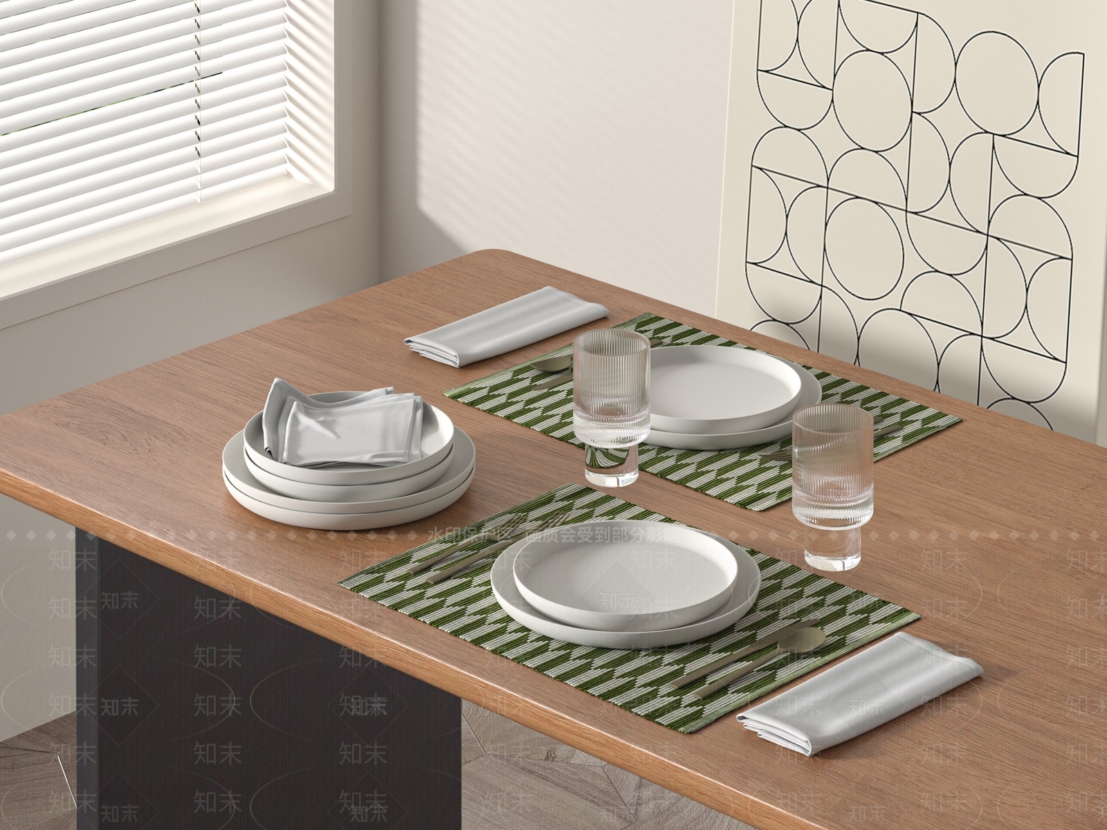 餐具3D模型下载【ID:1191444133】