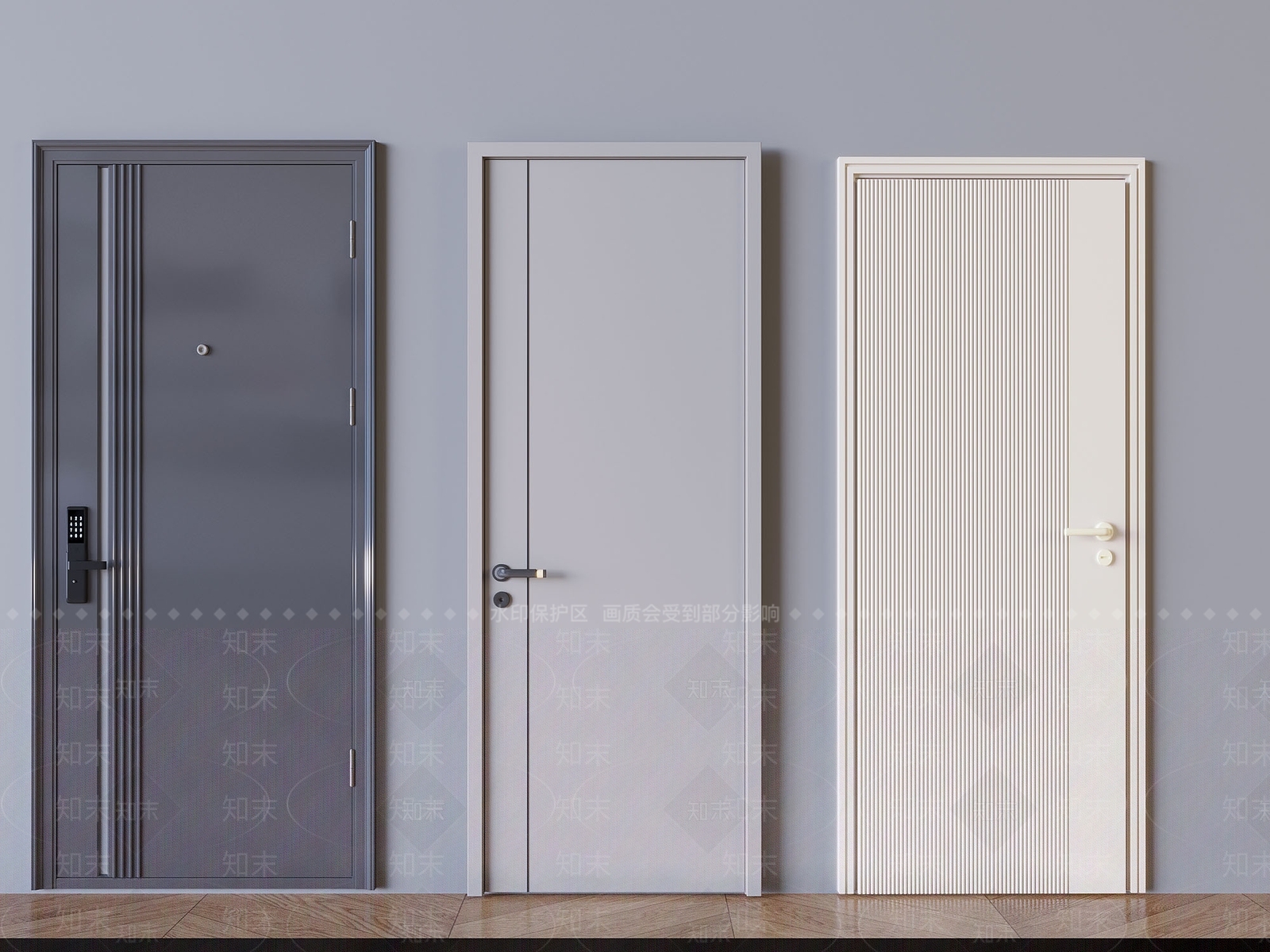 现代单开门3D模型下载【ID:1191445832】
