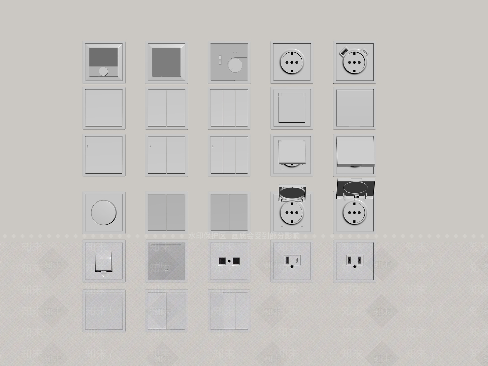 开关SU模型下载【ID:1191446622】