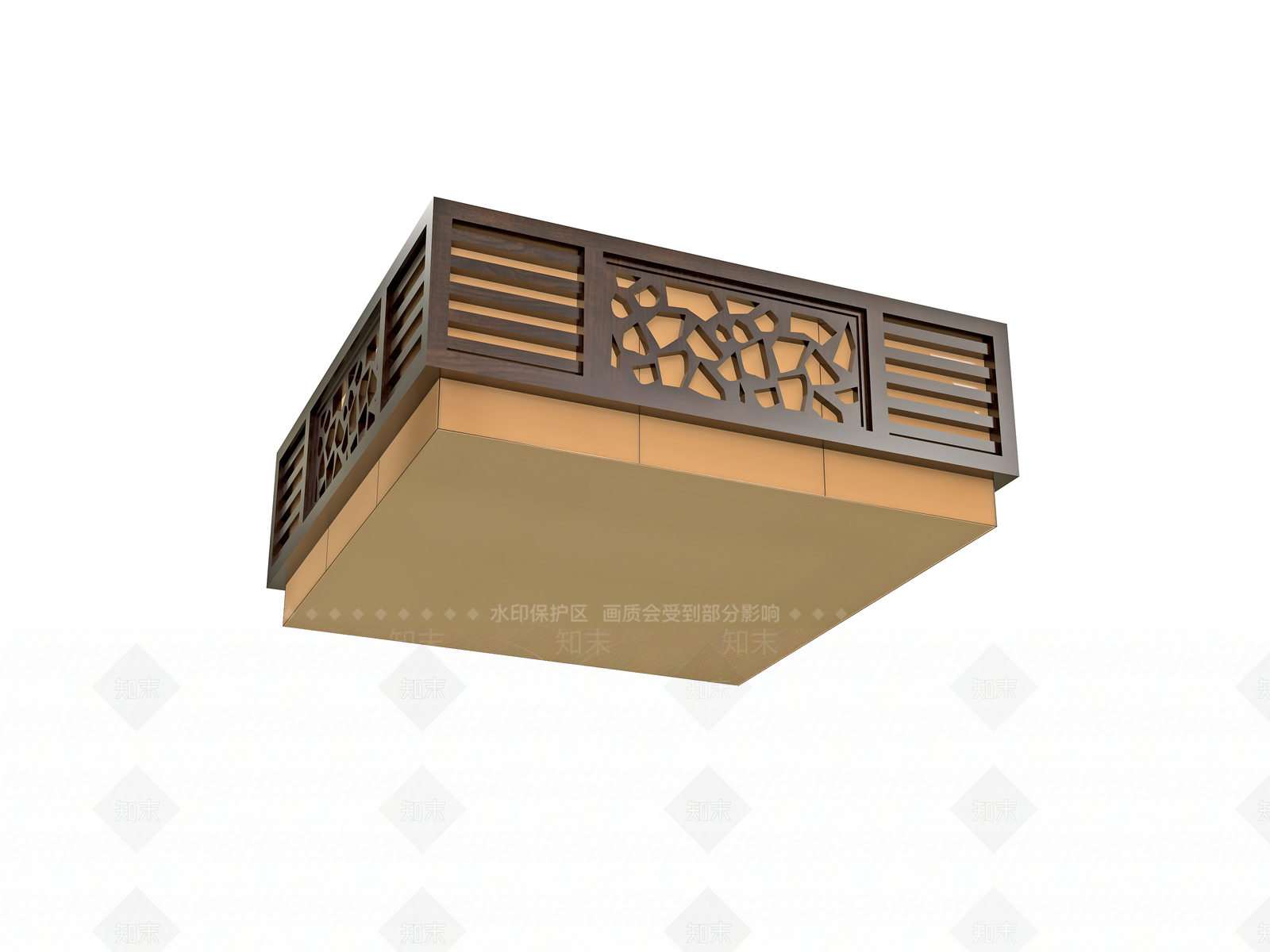 新中式中式客厅吊灯3D模型下载【ID:1191447779】