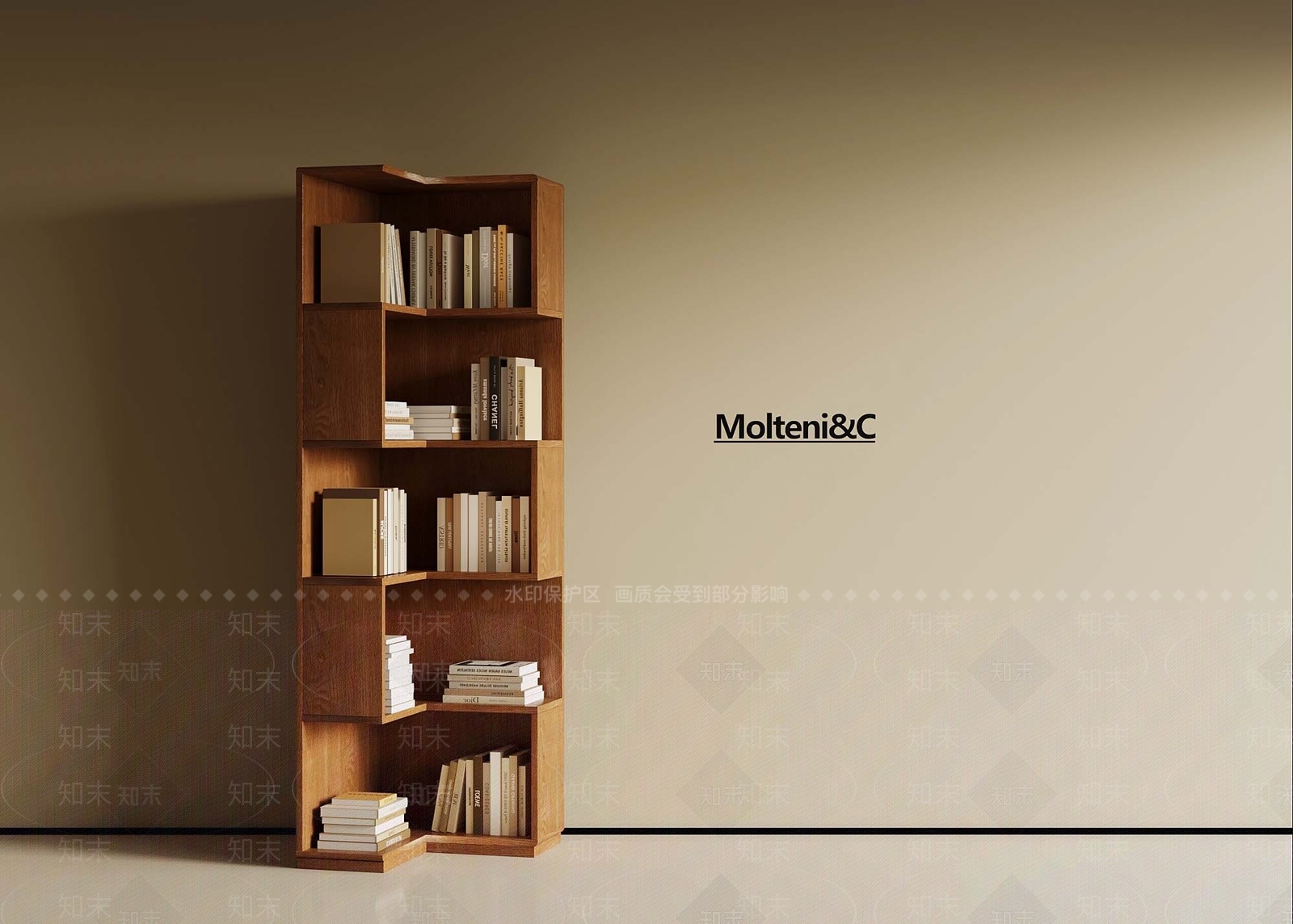 法式书柜3D模型下载【ID:1191447991】