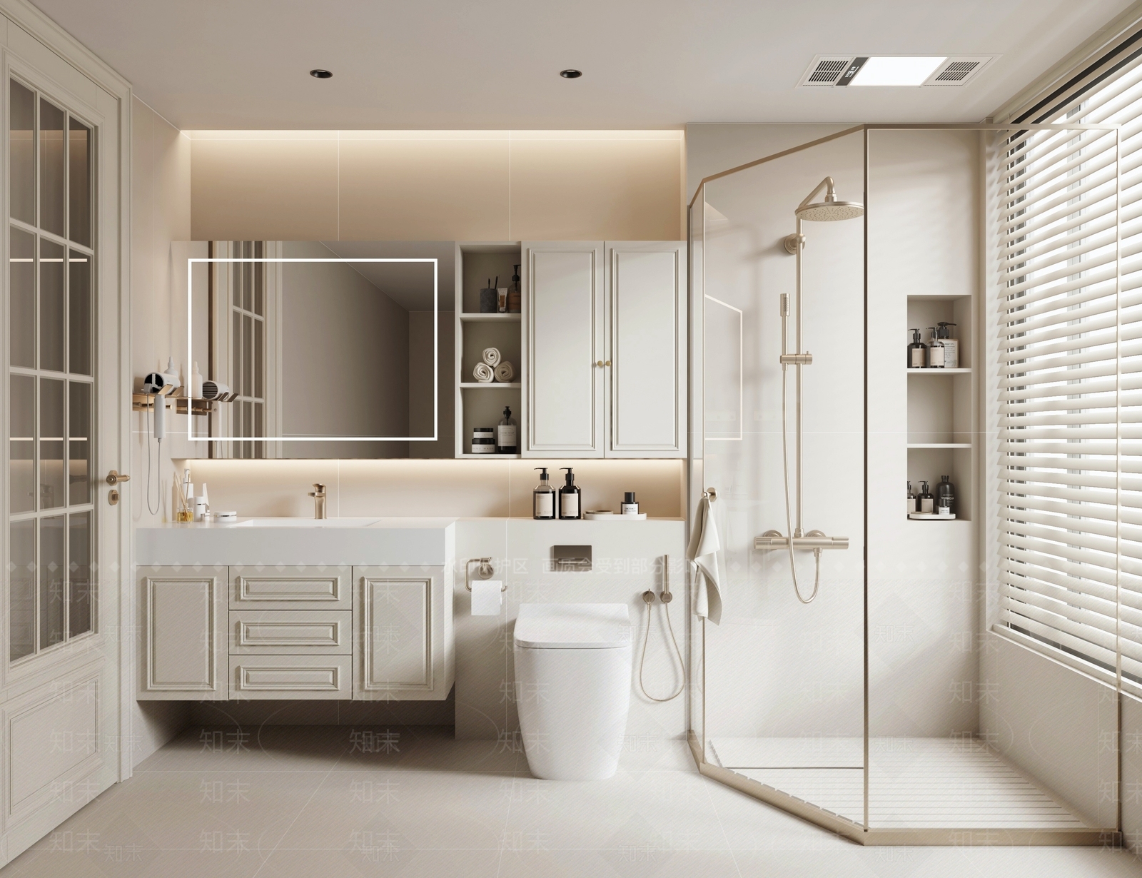 美式卫生间3D模型下载【ID:1191448342】